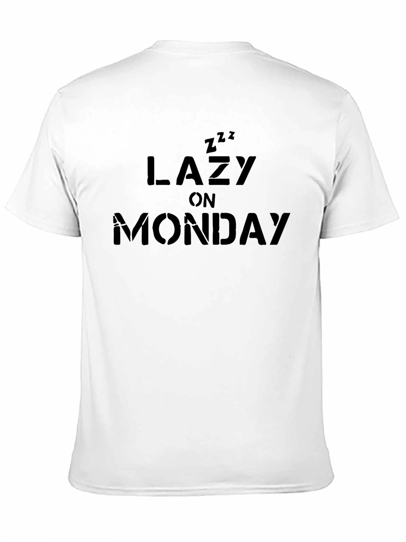 Lazy on Monday T-Shirt - Black