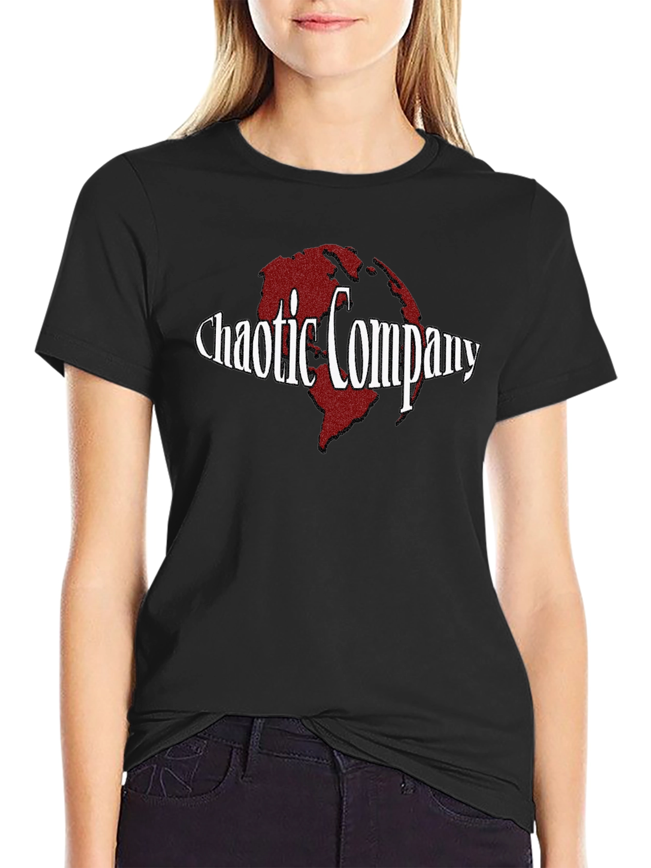 Chaotic Company Black Graphic Tee