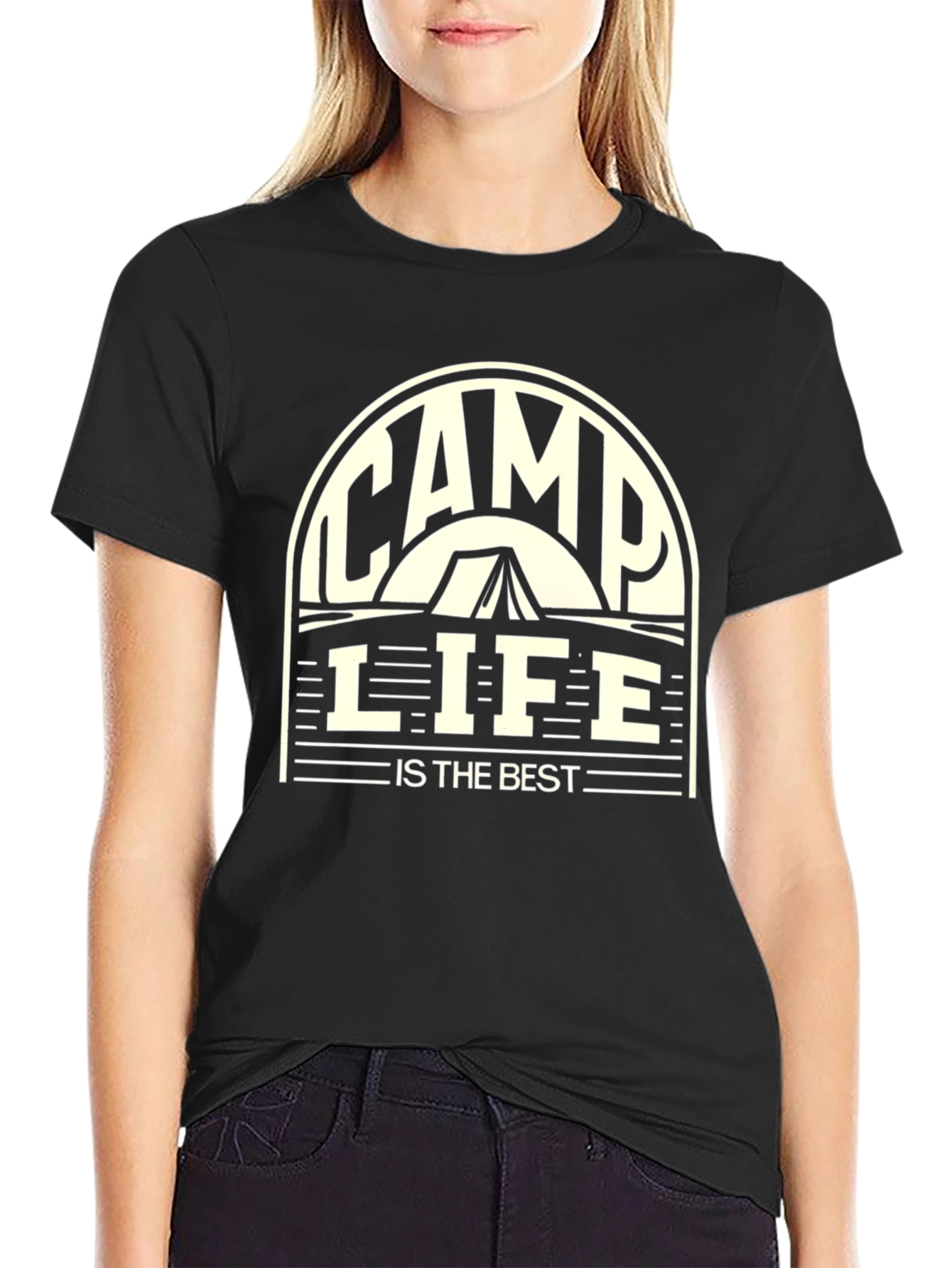Camp Life is the Best Black T-Shirt
