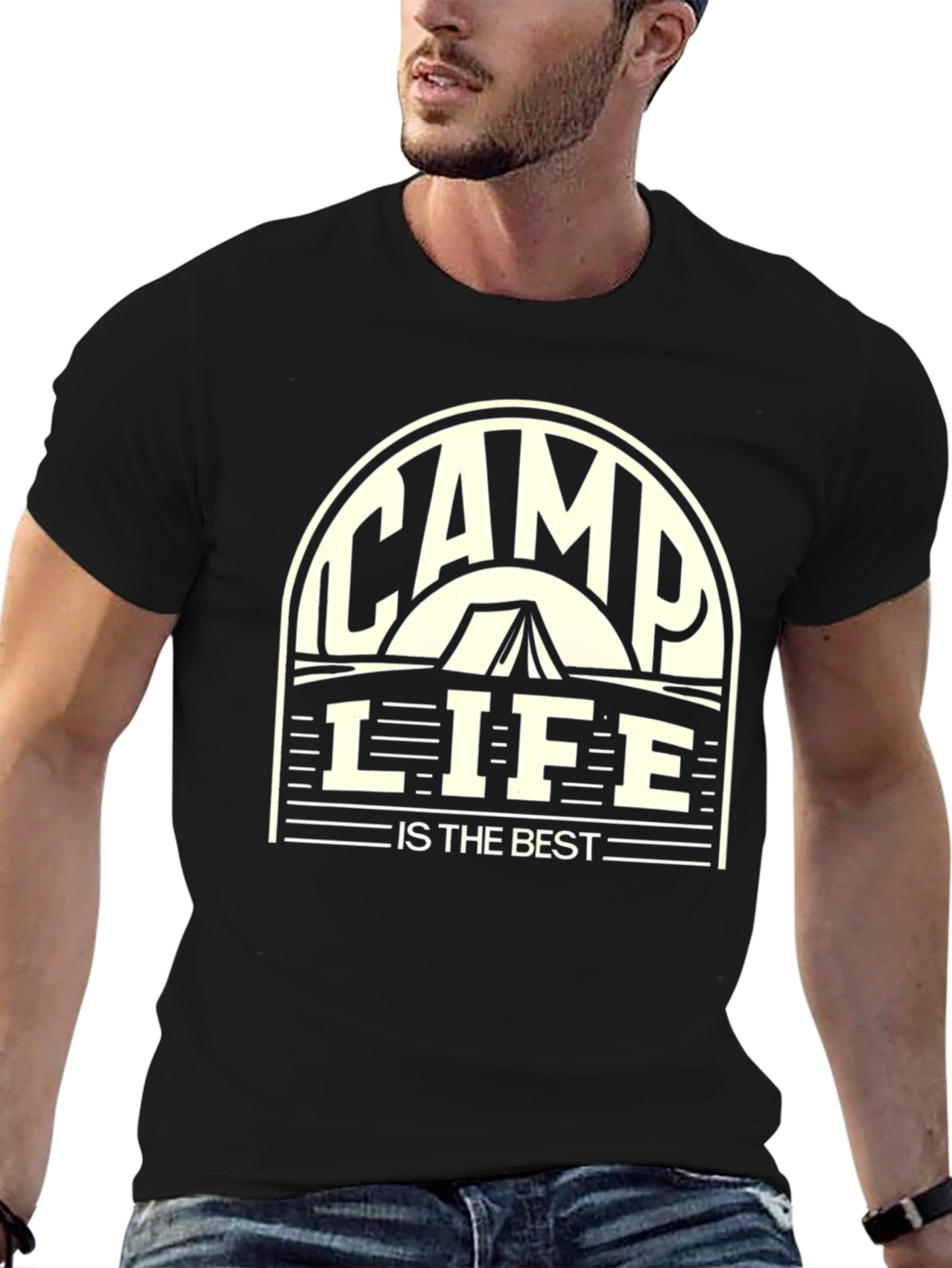 Camp Life is the Best Black T-Shirt