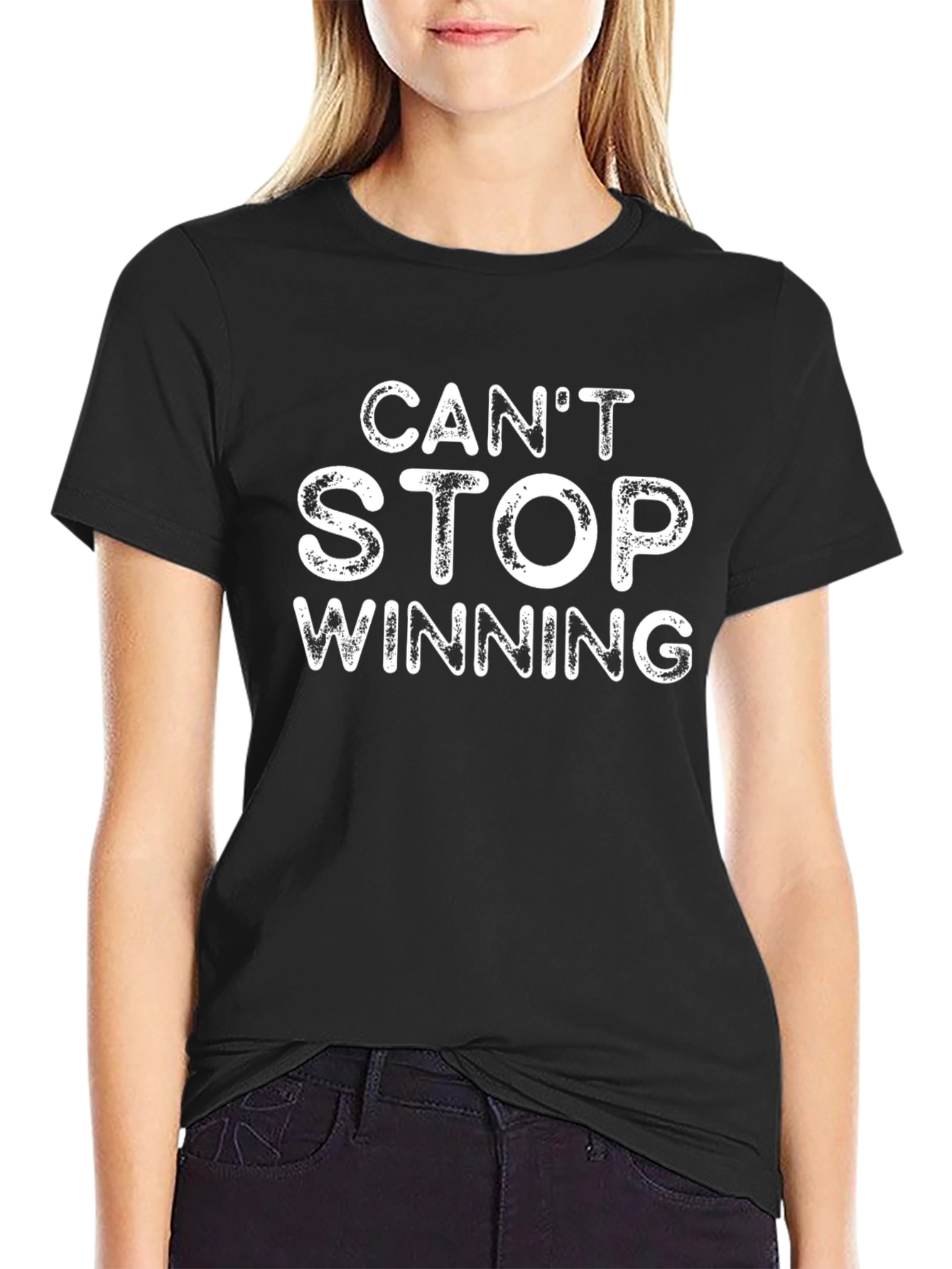 Cant Stop Winning Graphic T-Shirt - Black