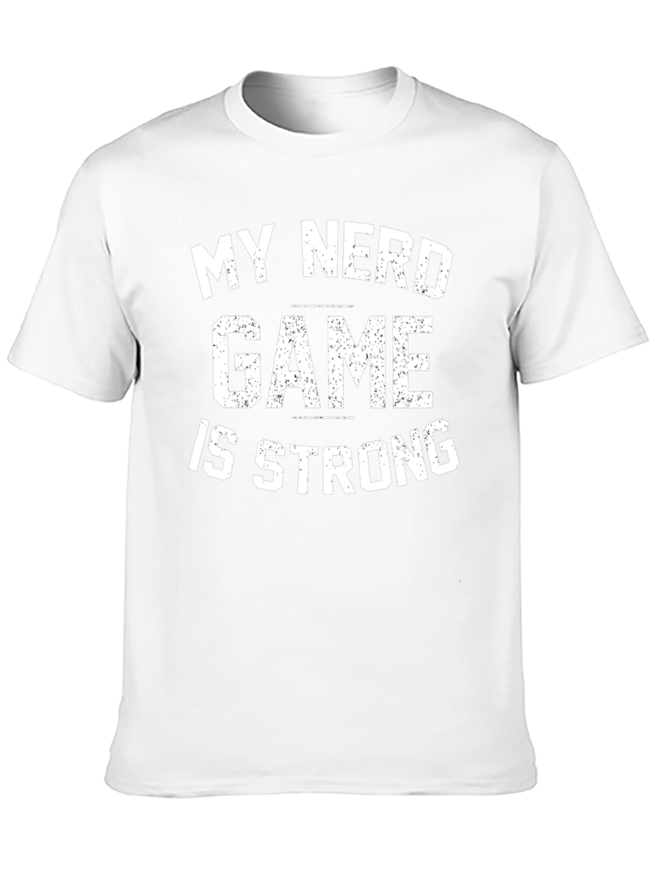 Nerd Game Strong Black Graphic Tee