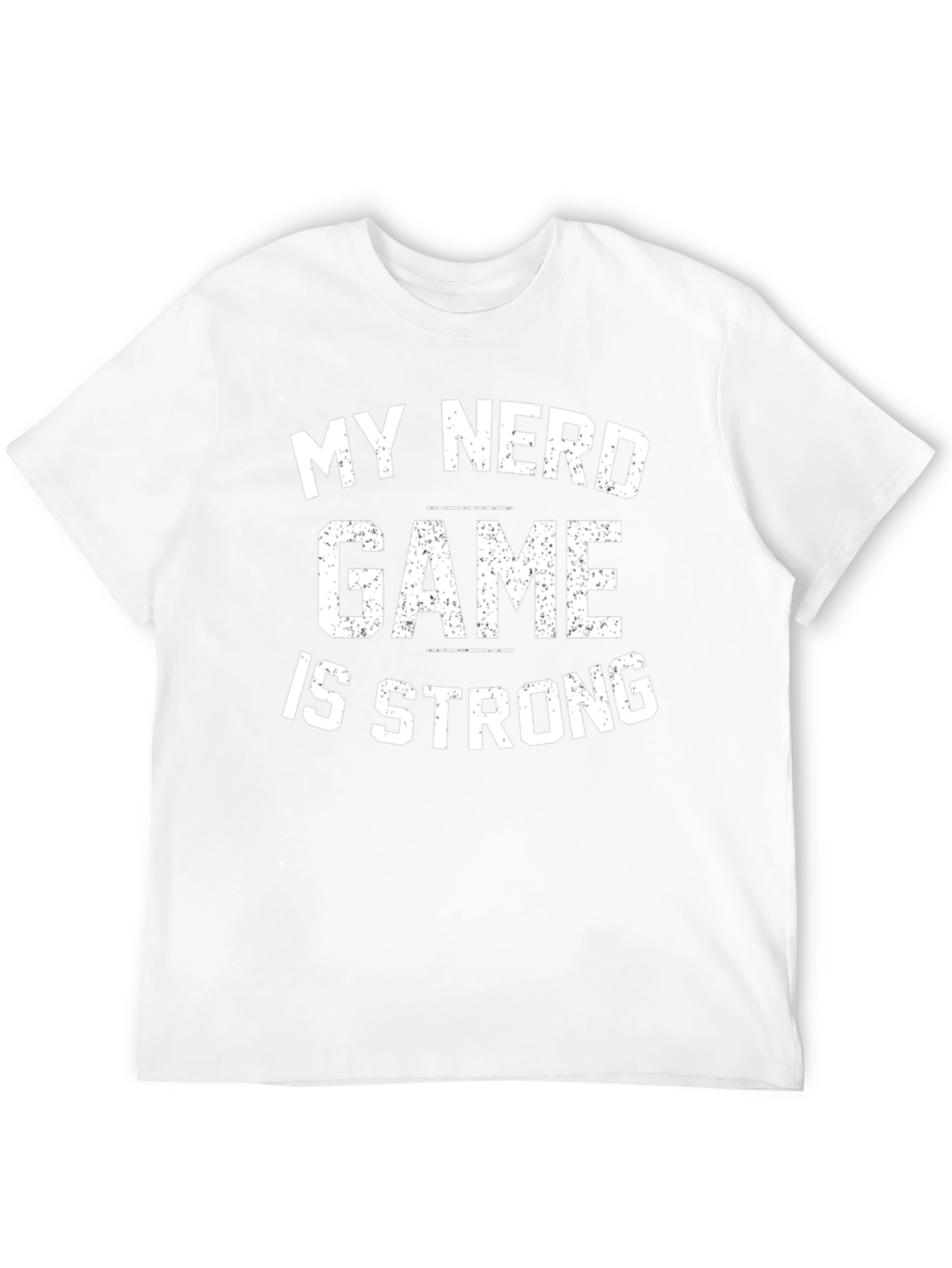 Nerd Game Strong Black Graphic Tee