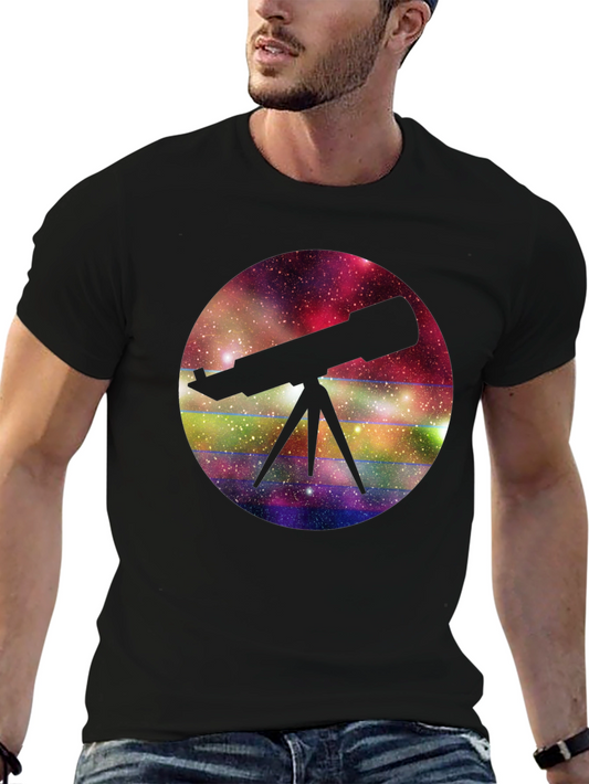 Telescope Galaxy T-Shirt - Explore the Universe