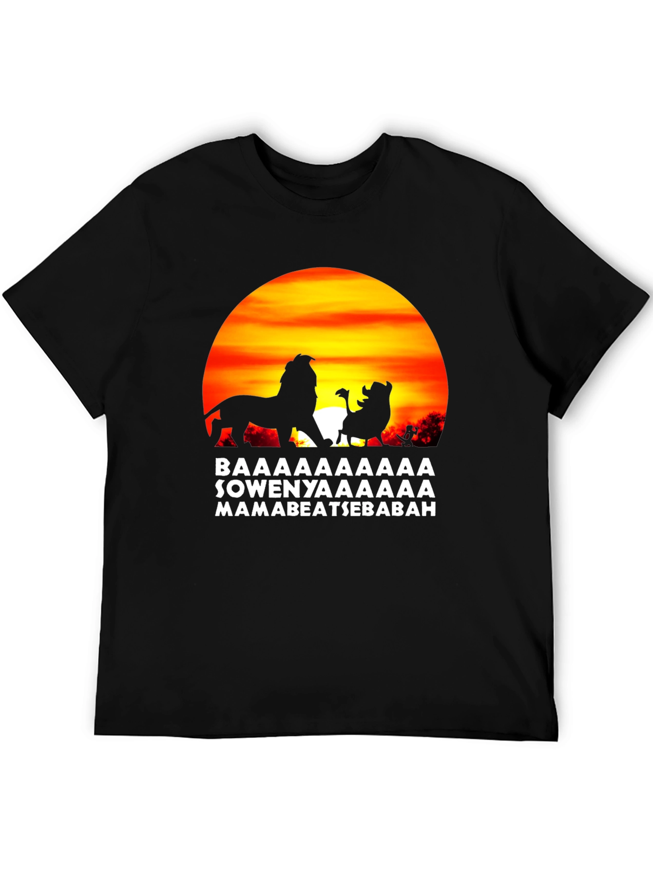 Lion King Hakuna Matata Mens Black T-Shirt