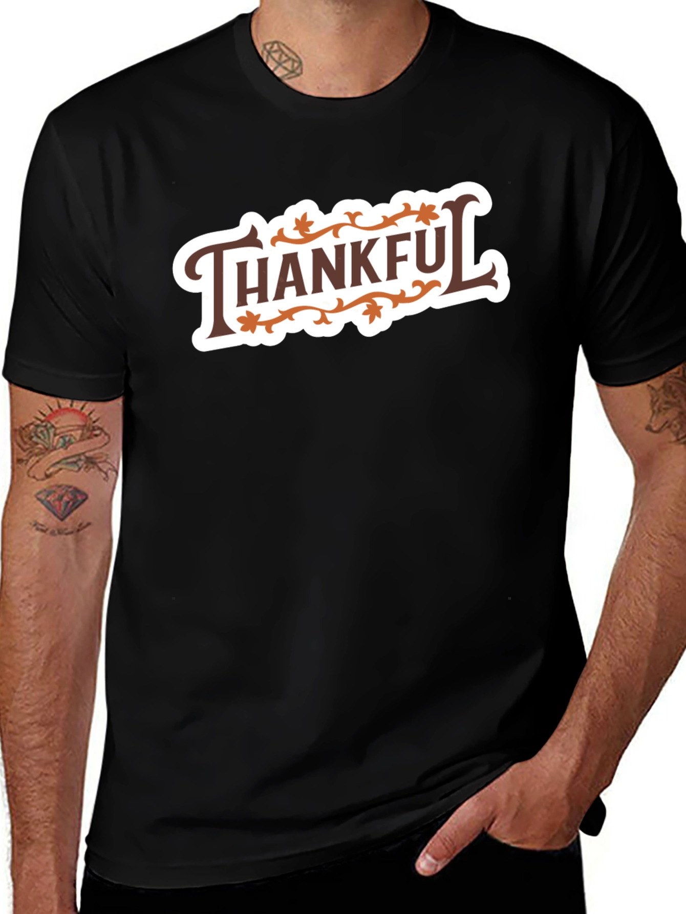Thankful T-Shirt Fall Thanksgiving Holiday Shirt
