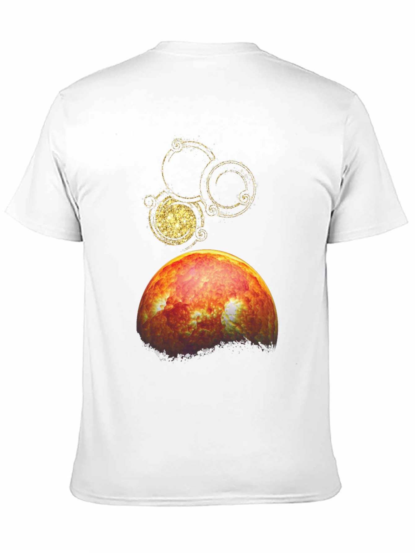 Celestial Sphere Graphic Tee - Black Cotton Blend