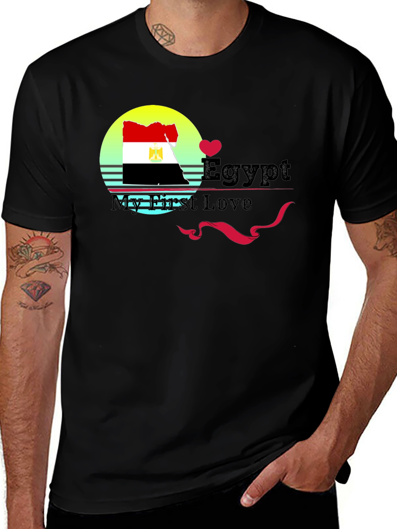 Egypt My First Love Black T-Shirt