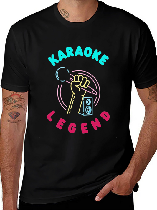 Karaoke Legend T-Shirt - Neon Design