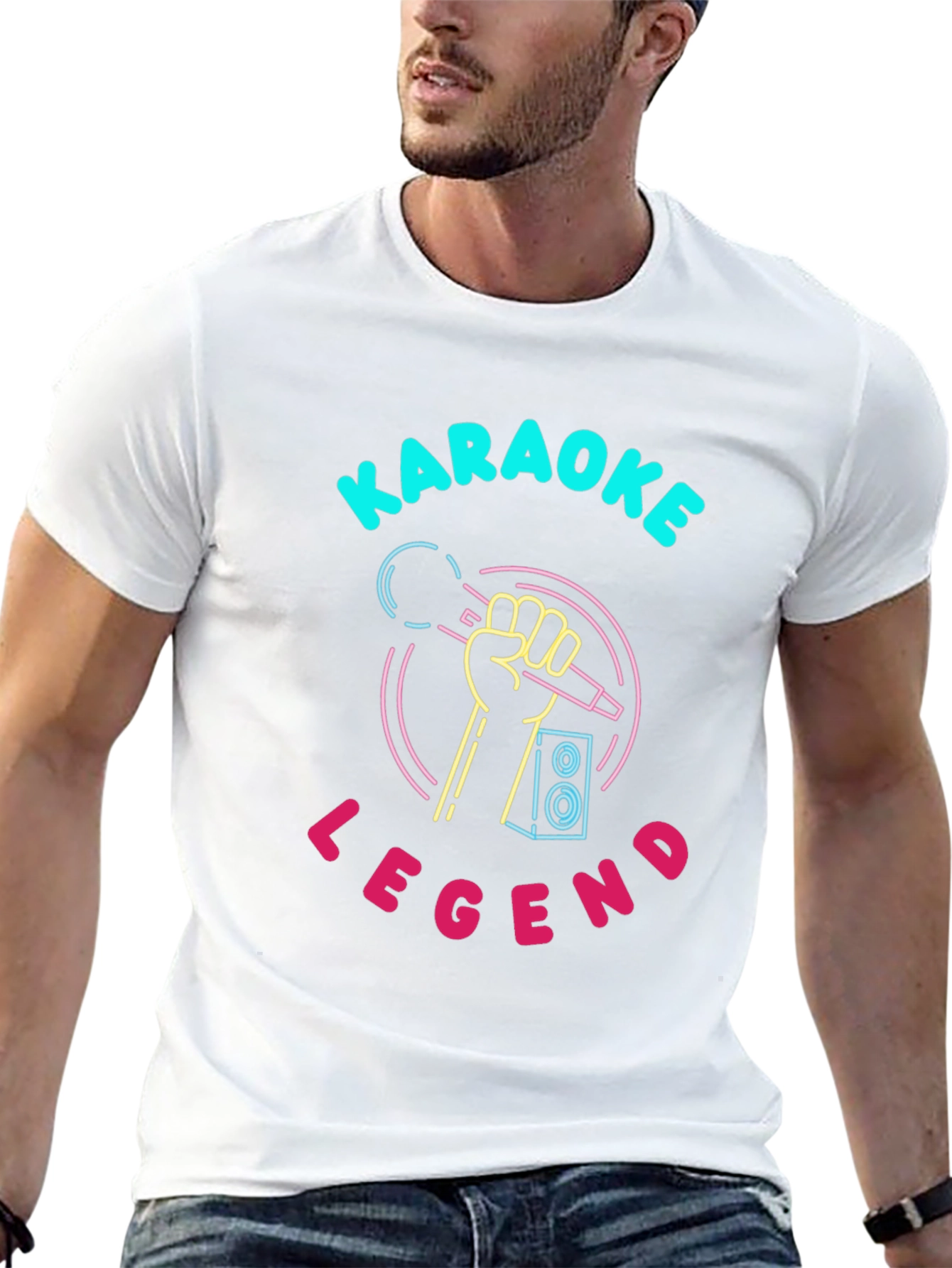 Karaoke Legend T-Shirt - Neon Design