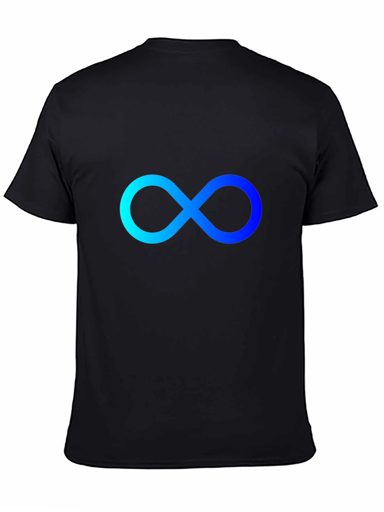 Infinity Symbol Black T-Shirt - Modern Style