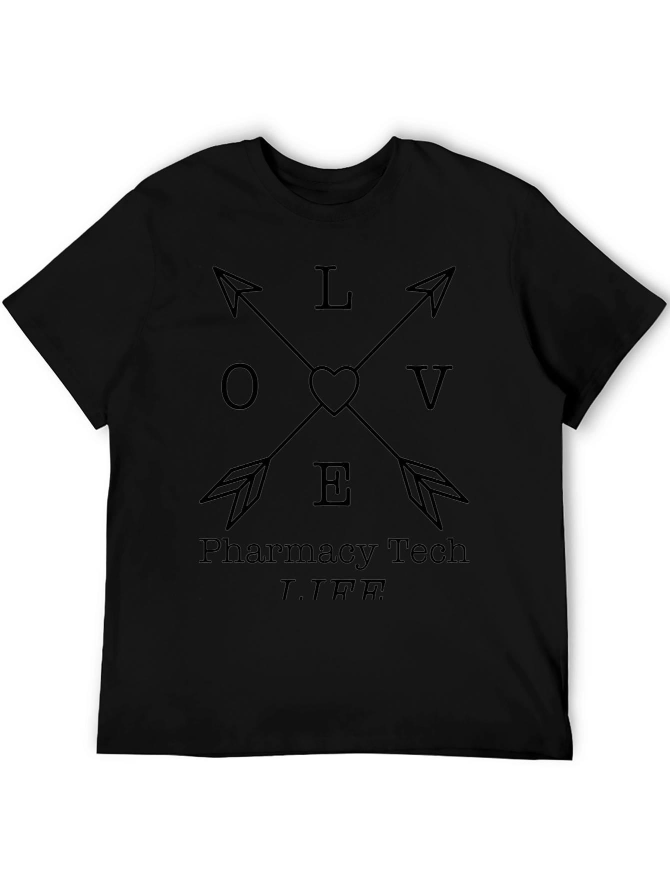 Pharmacy Tech LIFE Arrow Heart T-Shirt