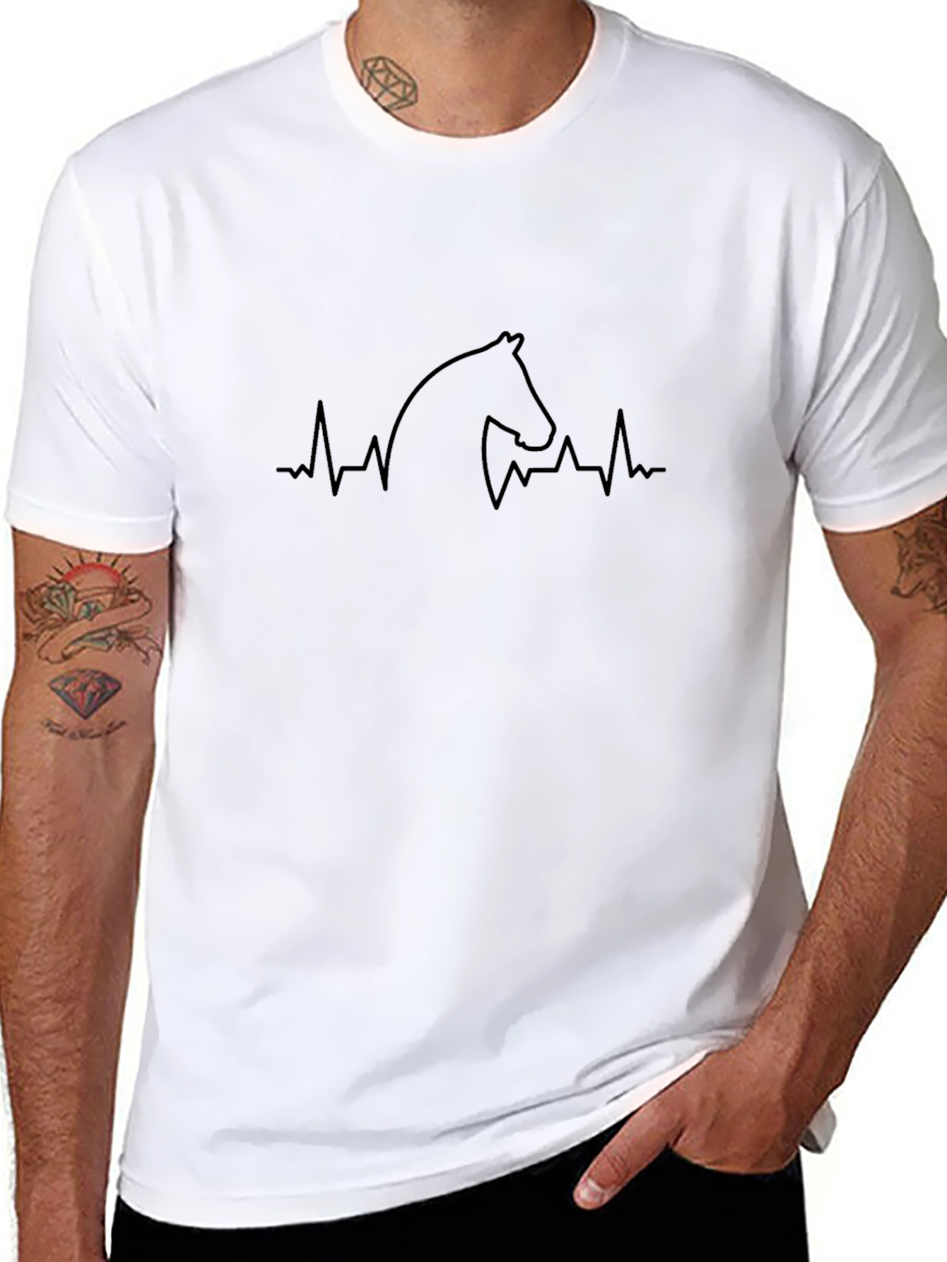 Horse Lovers Heartbeat T-Shirt