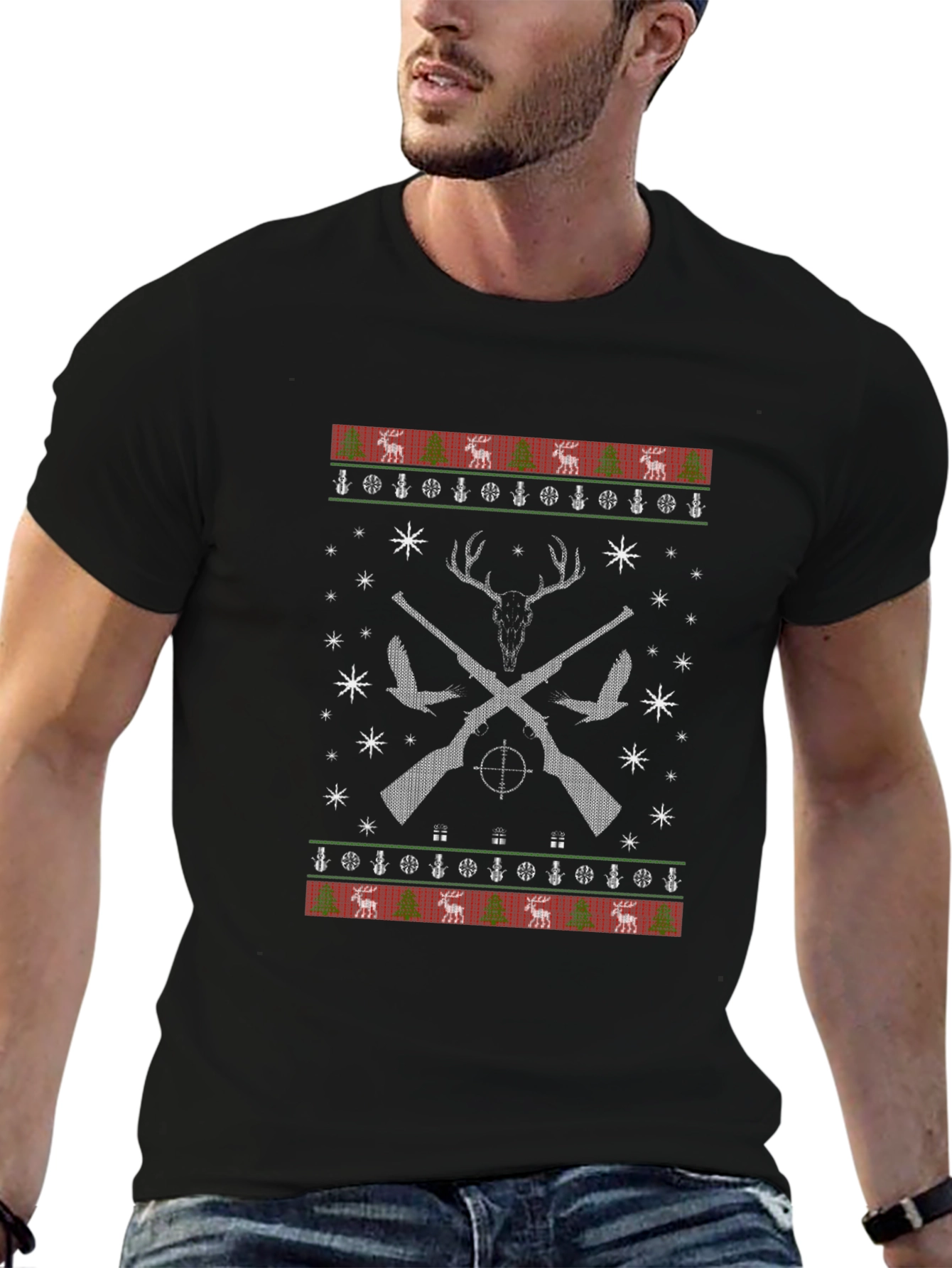 Hunting Ugly Christmas Sweater T-Shirt