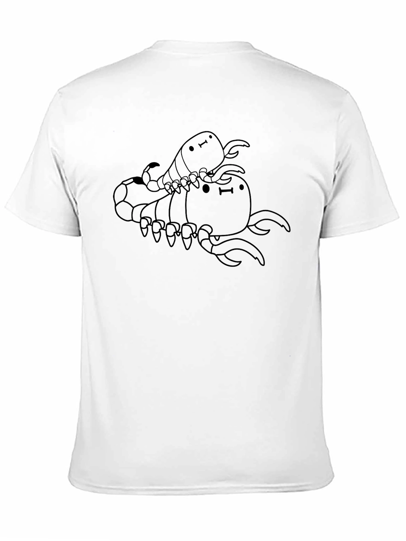 Cute Scorpion Stack Black T-Shirt