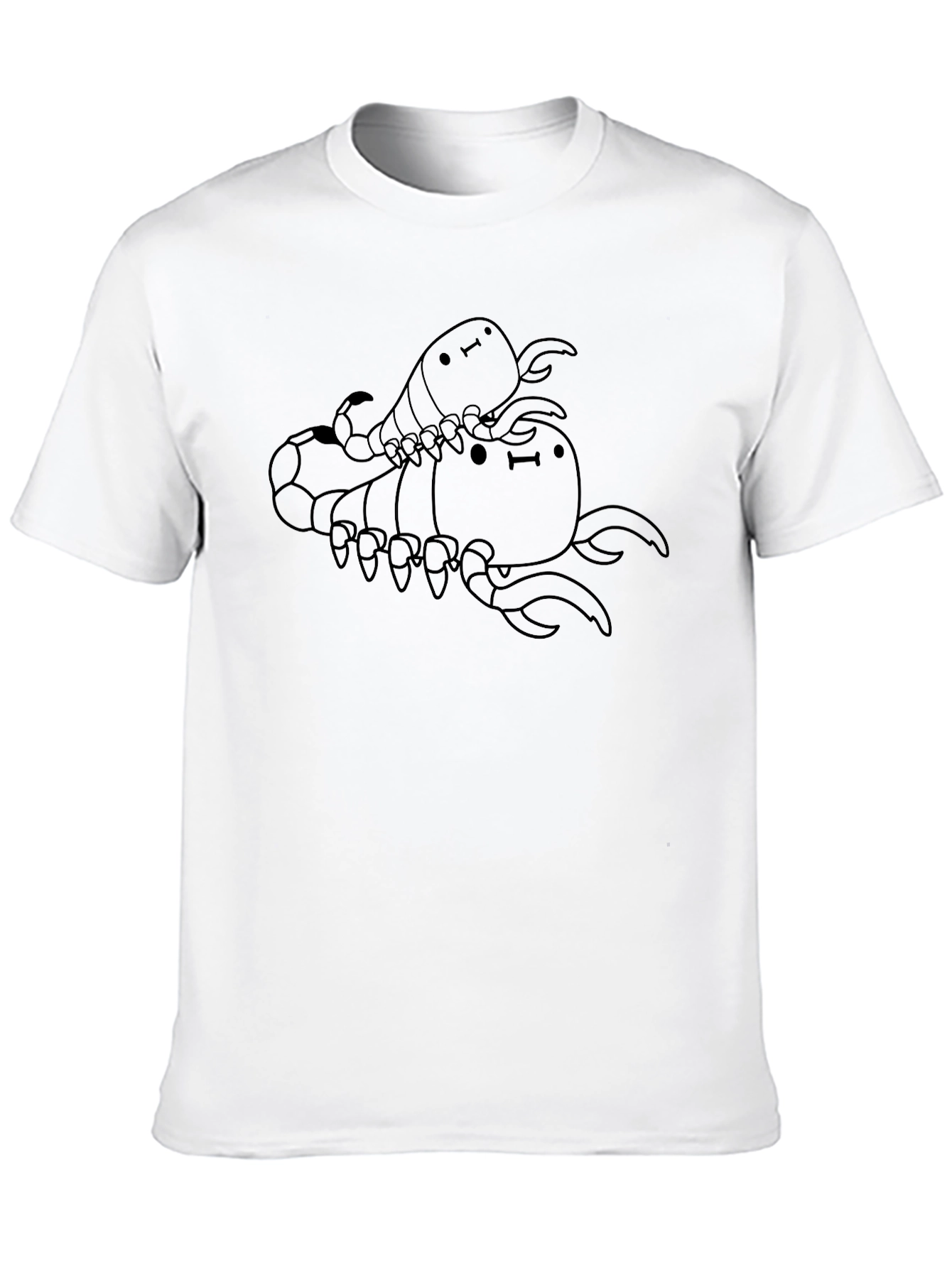 Cute Scorpion Stack Black T-Shirt