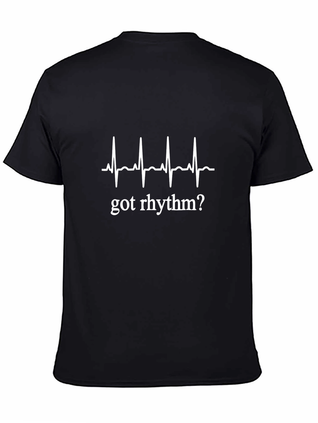 Got Rhythm? ECG Heartbeat T-Shirt - Black