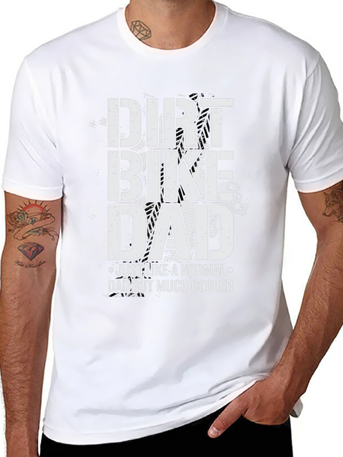Dirt Bike Dad T-Shirt - Cool Fathers Day Gift
