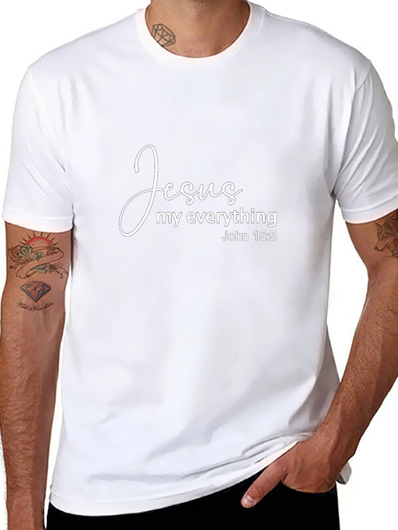Jesus My Everything Christian T-Shirt John 15:5