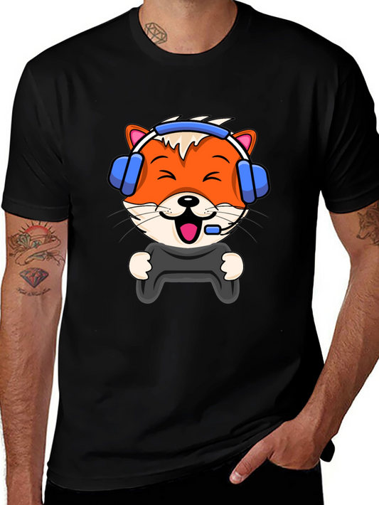 Gamer Fox Graphic Tee - Cool Comfort