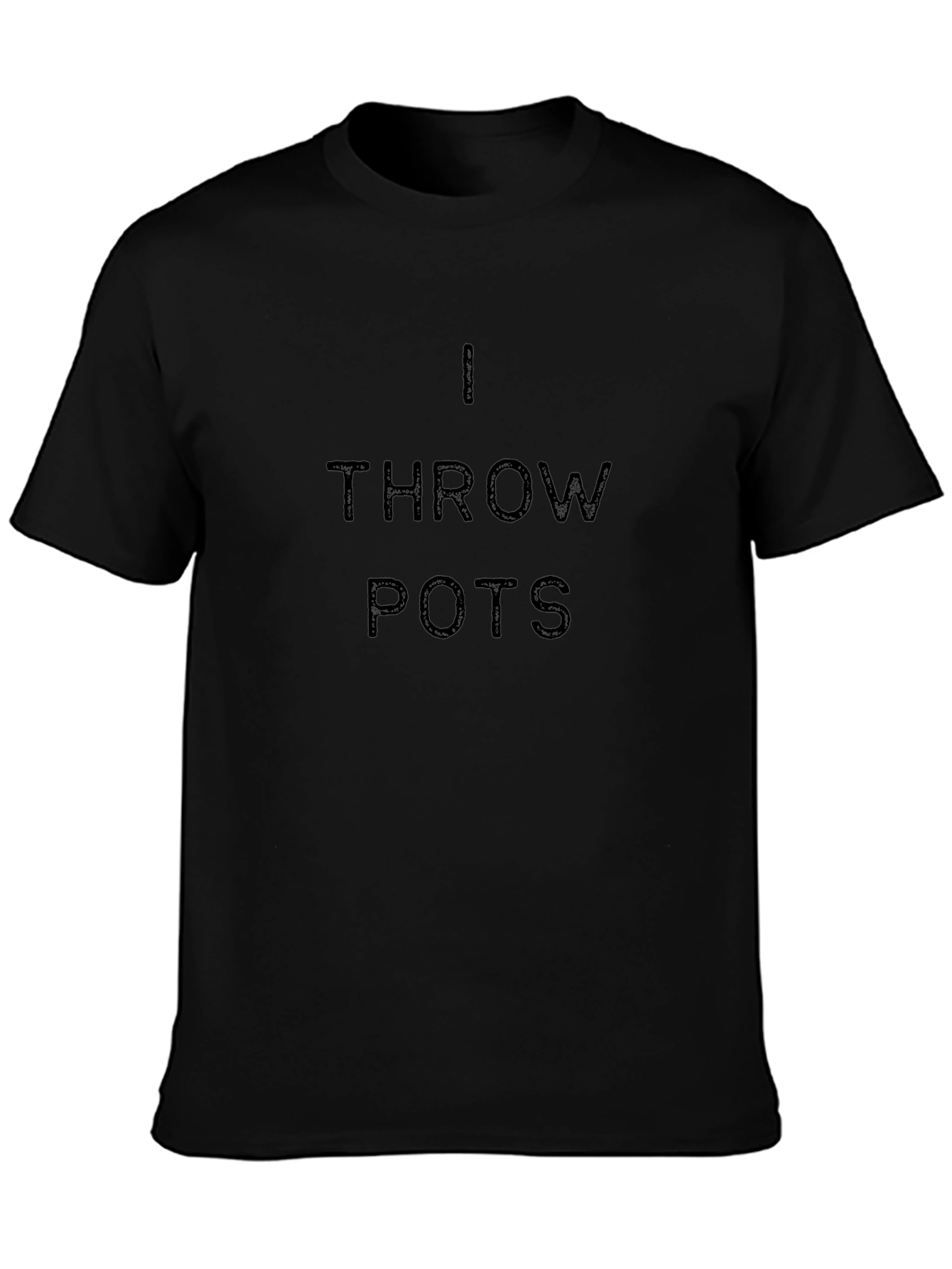 I Throw Pots Black Graphic Tee