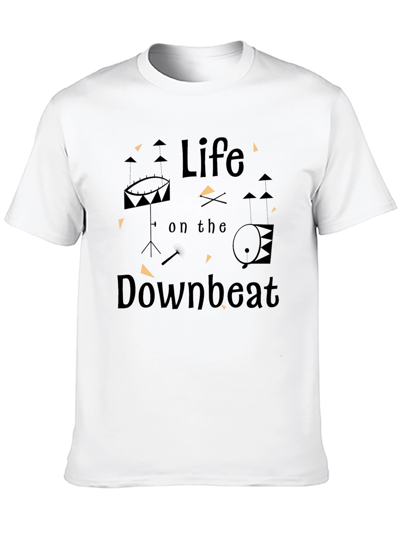 Life on the Downbeat Black T-Shirt