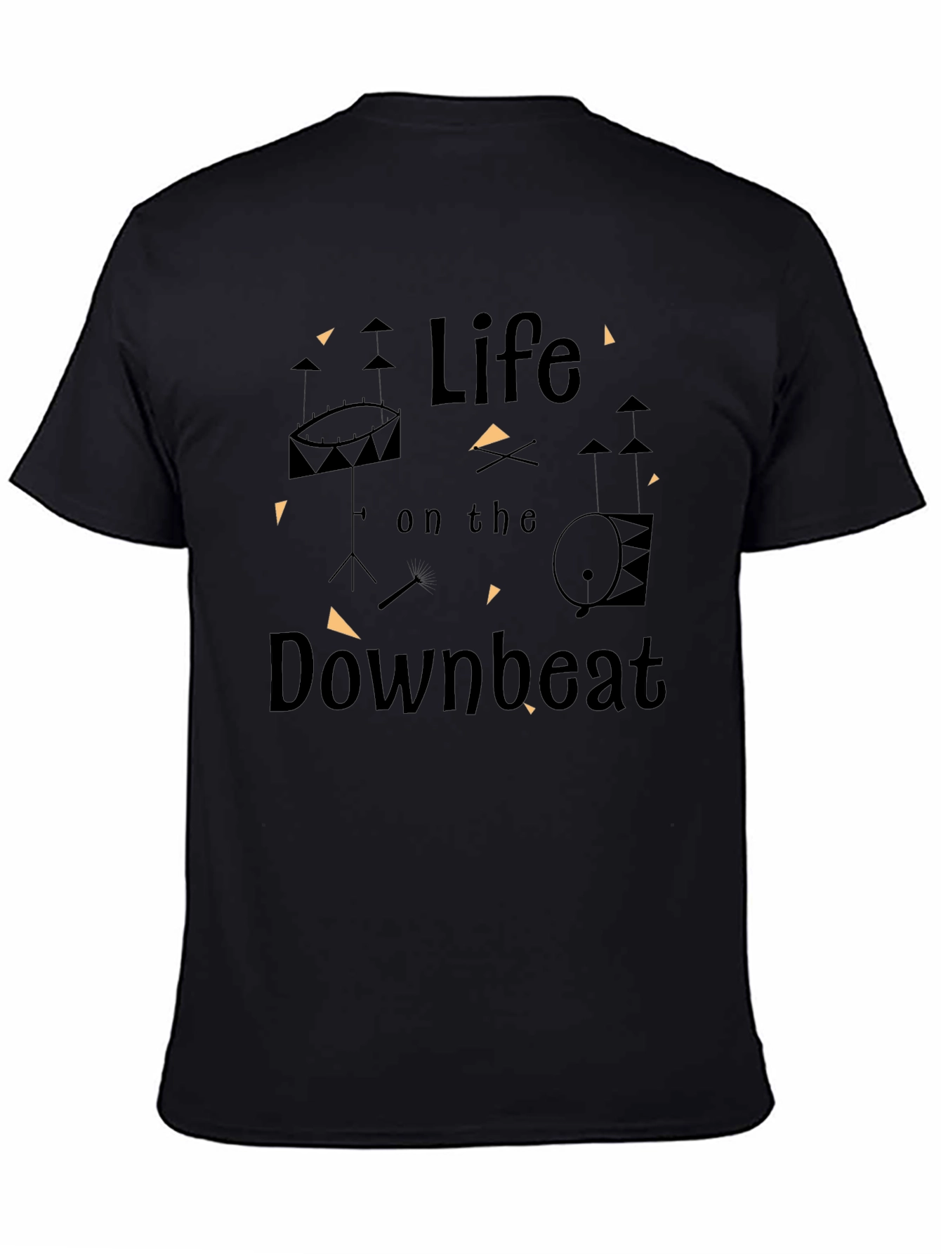 Life on the Downbeat Black T-Shirt