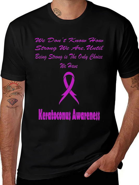 Keratoconus Awareness T-Shirt - Purple Ribbon Design
