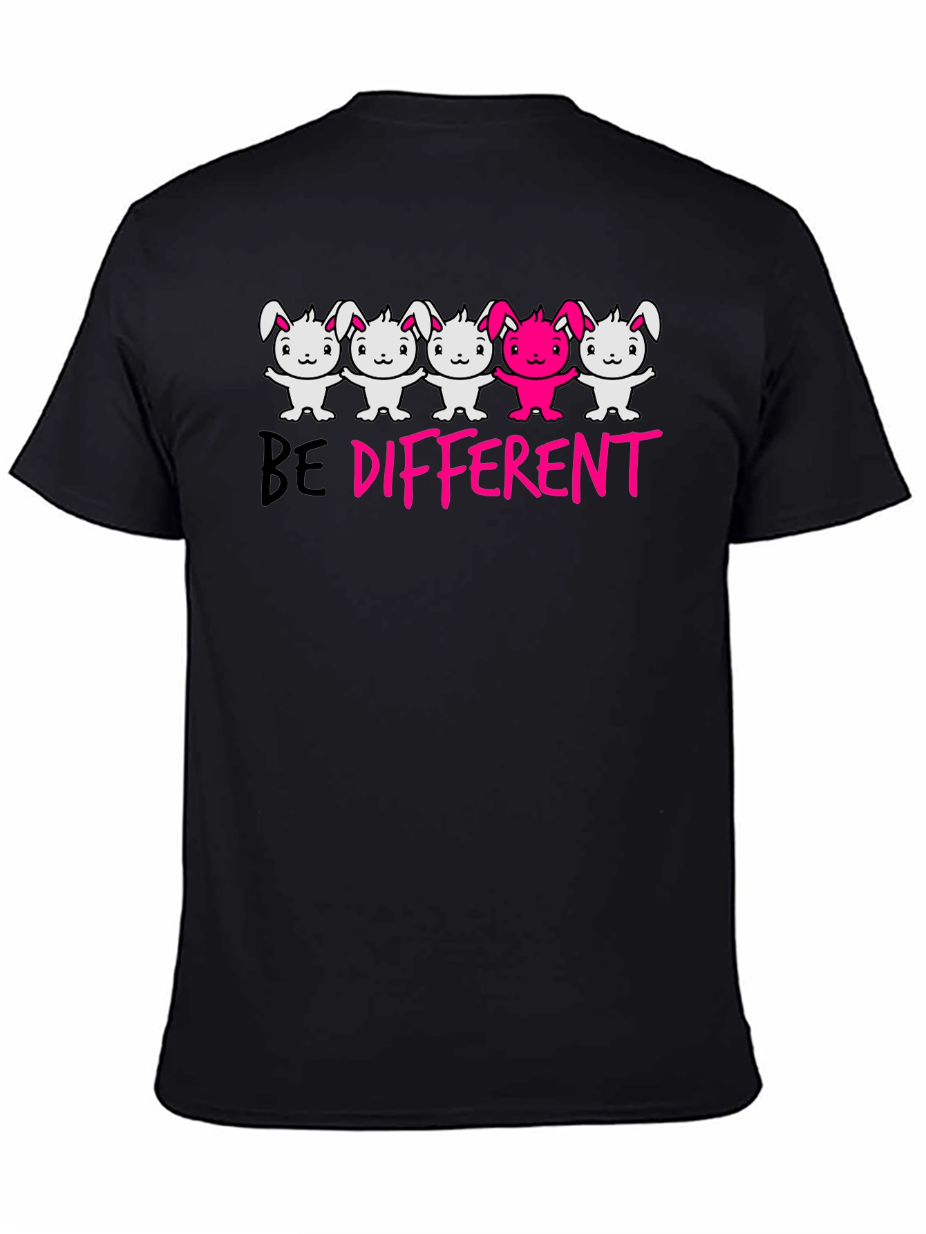 Be Different Graphic T-Shirt - Unique Bunny Design