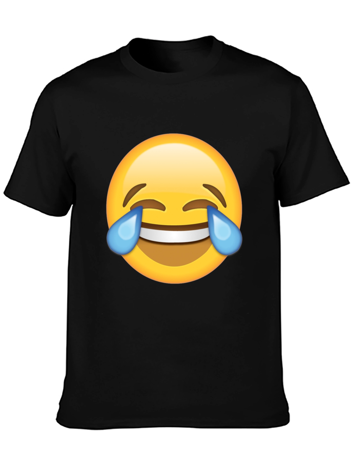 Laughing Emoji Black T-Shirt