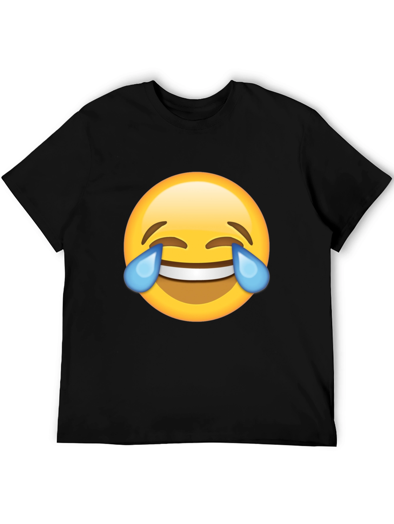 Laughing Emoji Black T-Shirt