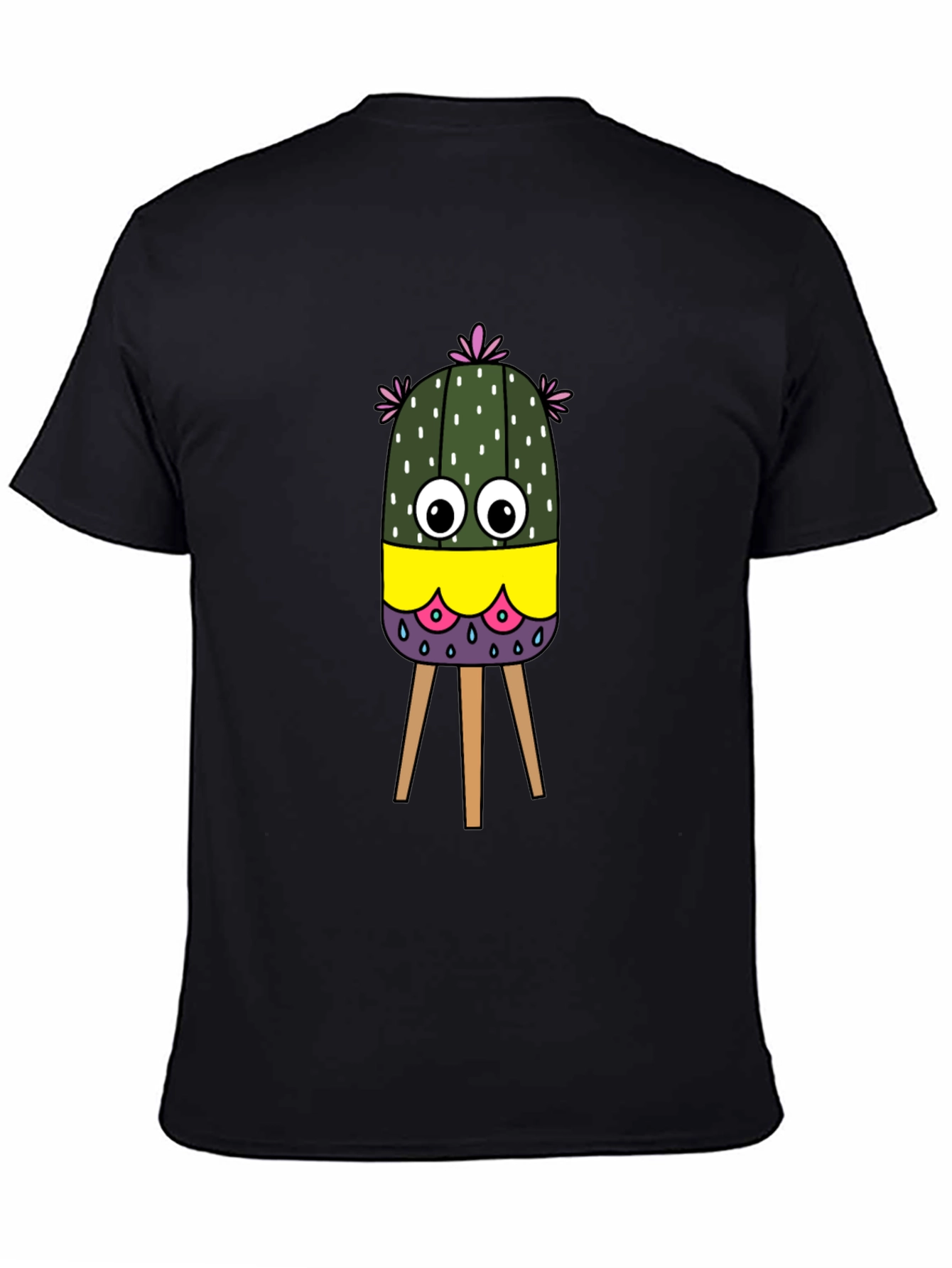 Cartoon Cactus T-Shirt - Unique Graphic Tee