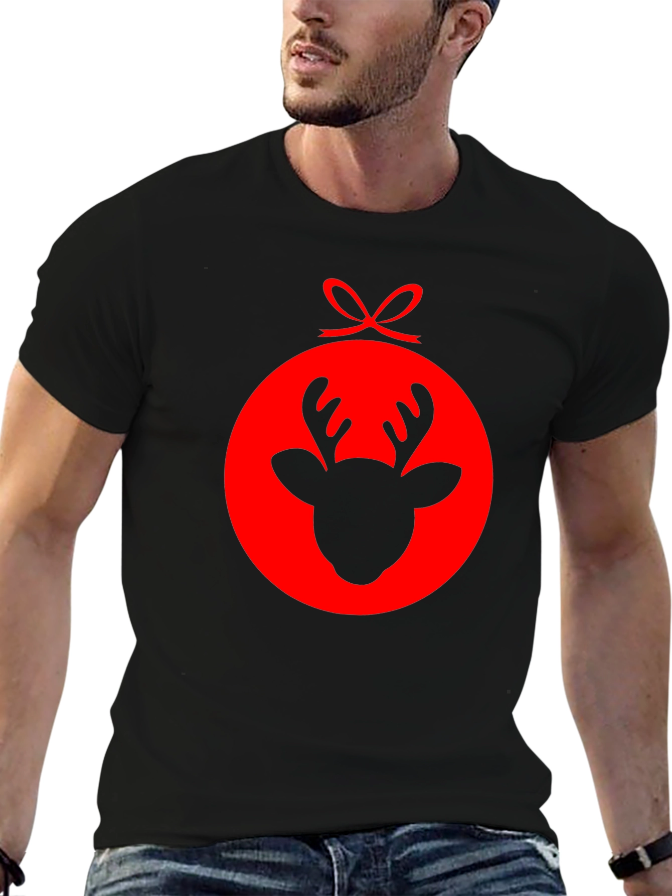 Reindeer Ornament Graphic T-Shirt