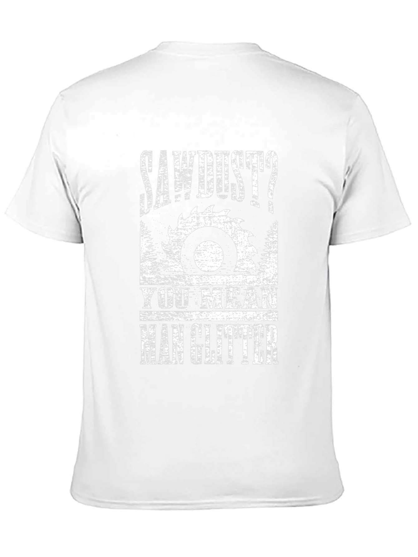 Sawdust Man Glitter Graphic Tee - Black