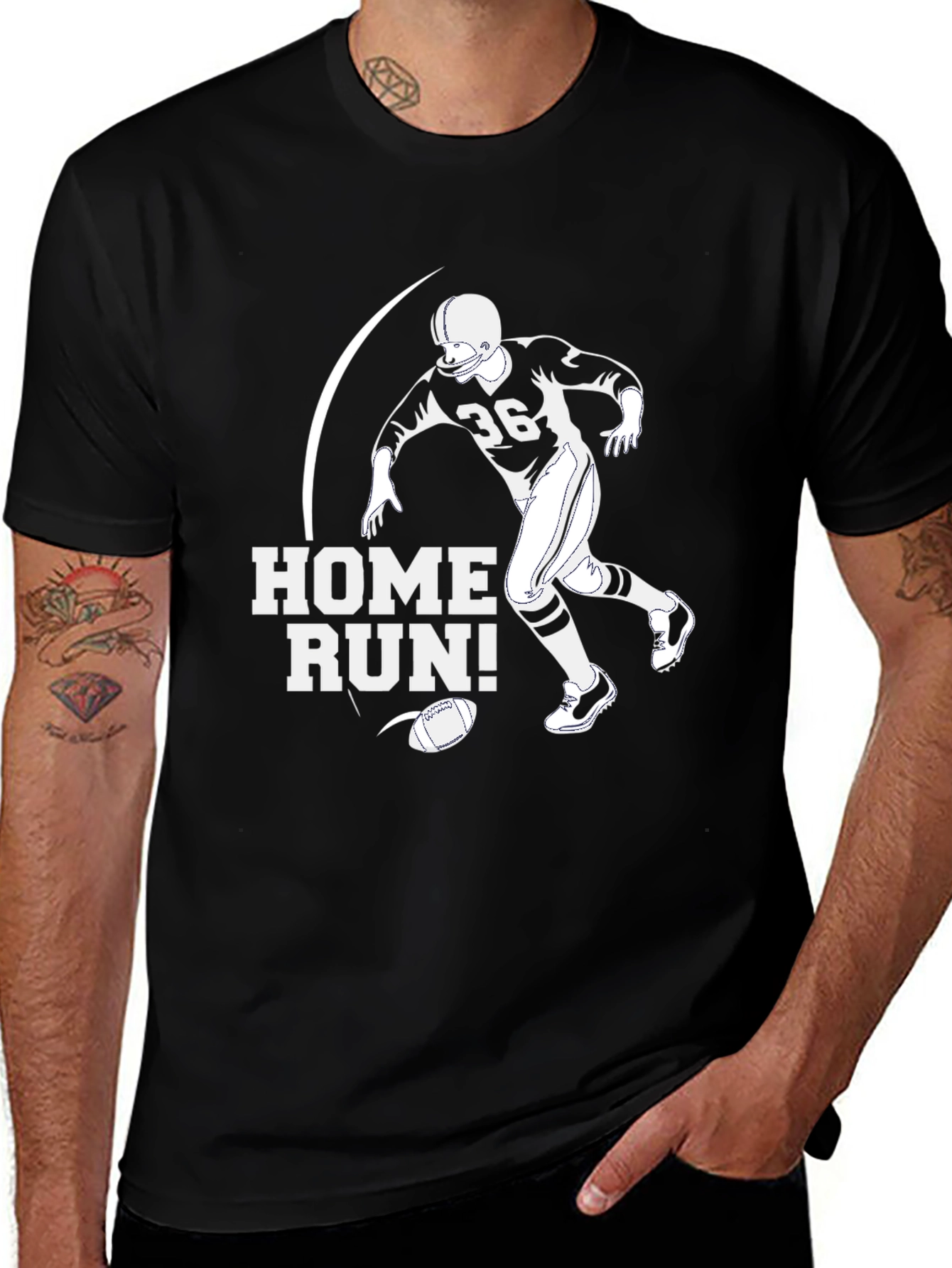 Home Run Football Graphic Tee