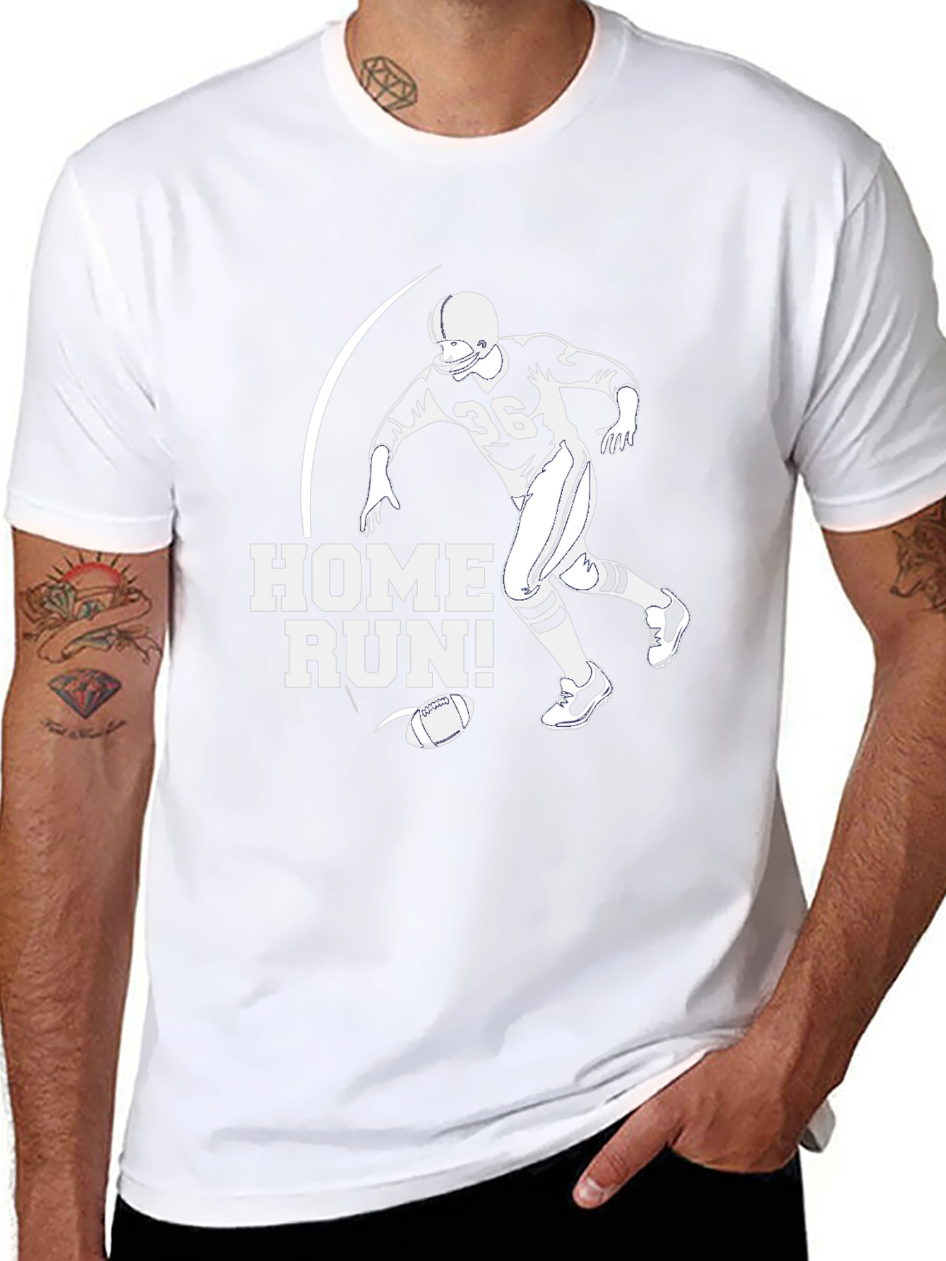 Home Run Football Graphic Tee