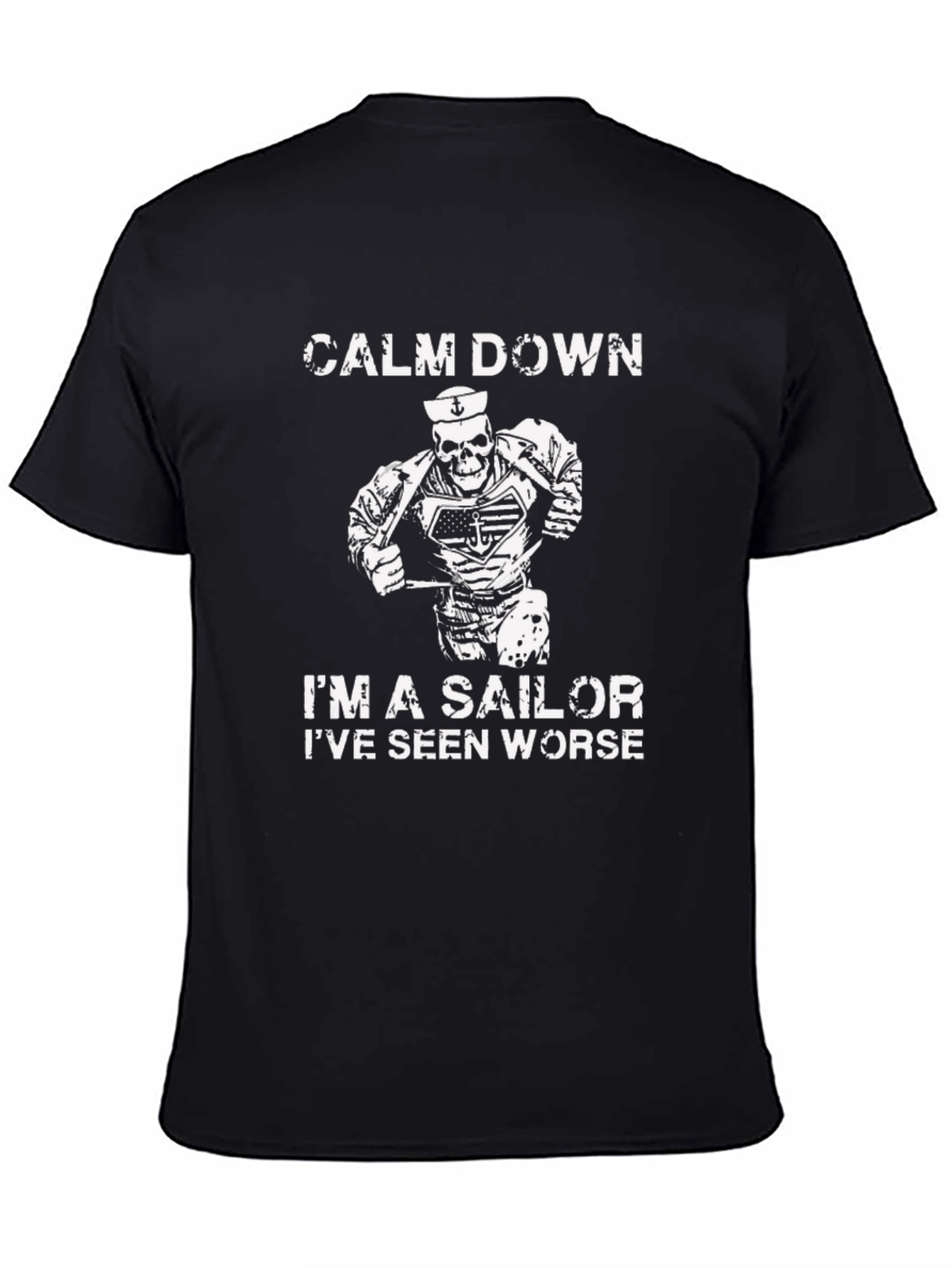 Calm Down Sailor T-Shirt - Novelty Graphic Tee
