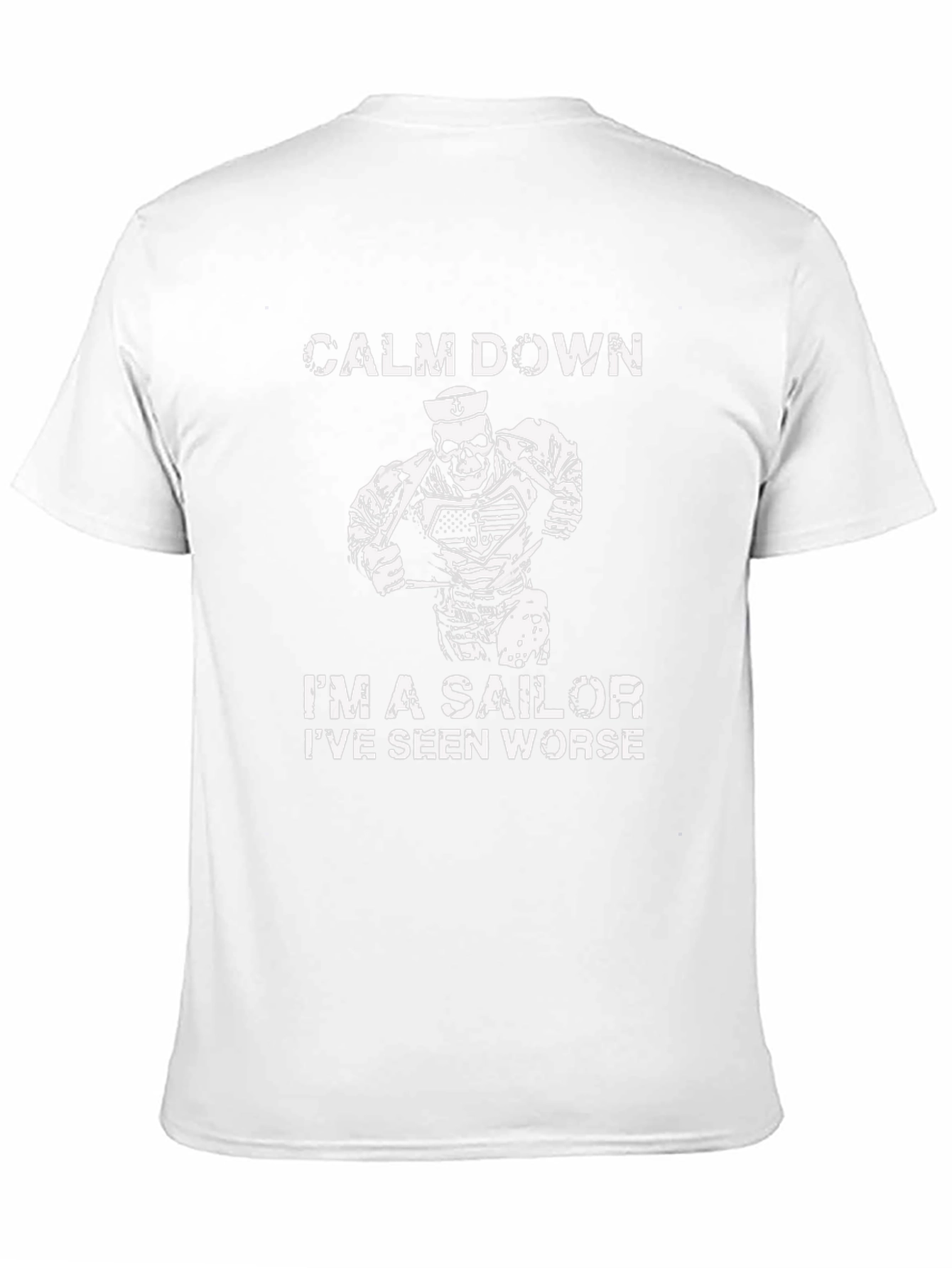 Calm Down Sailor T-Shirt - Novelty Graphic Tee