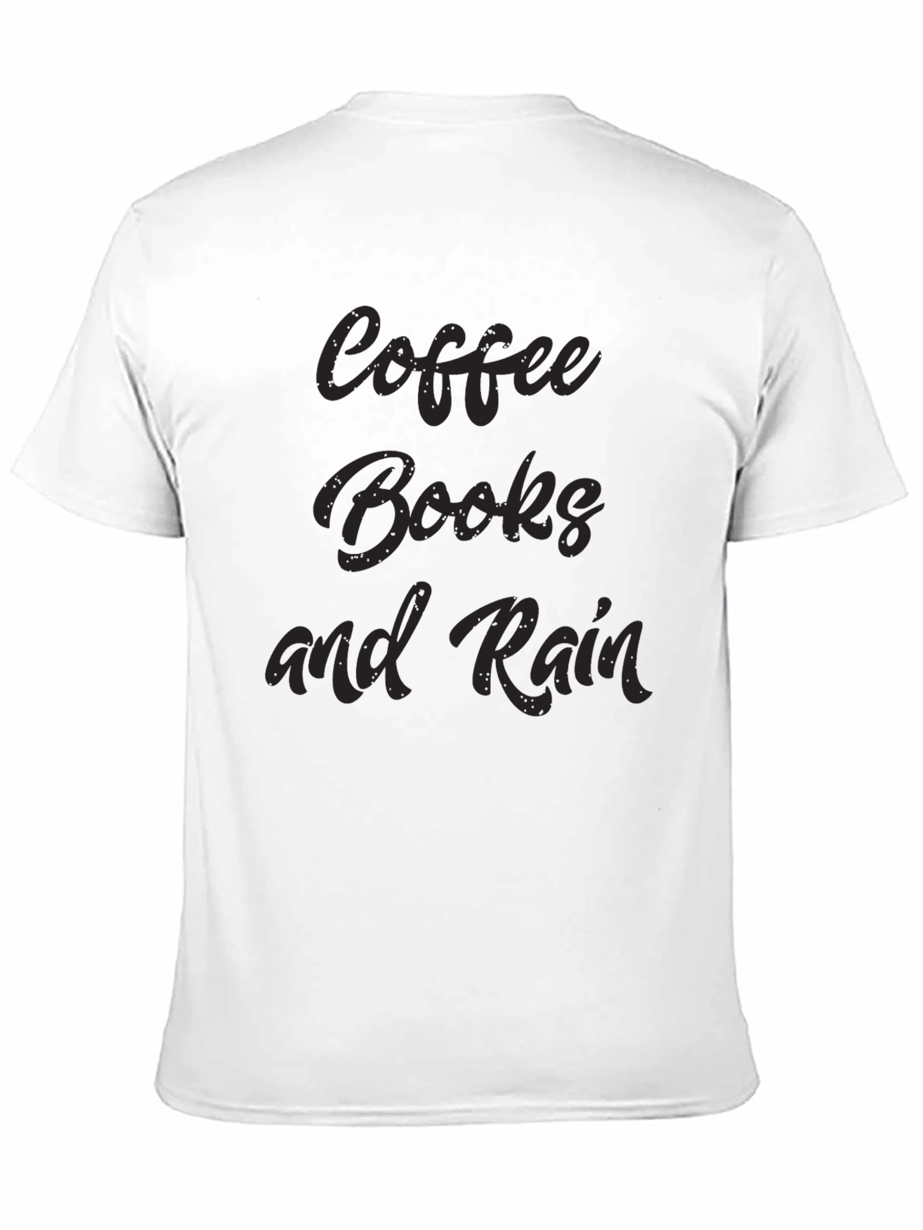 Coffee Books and Rain Black Tee