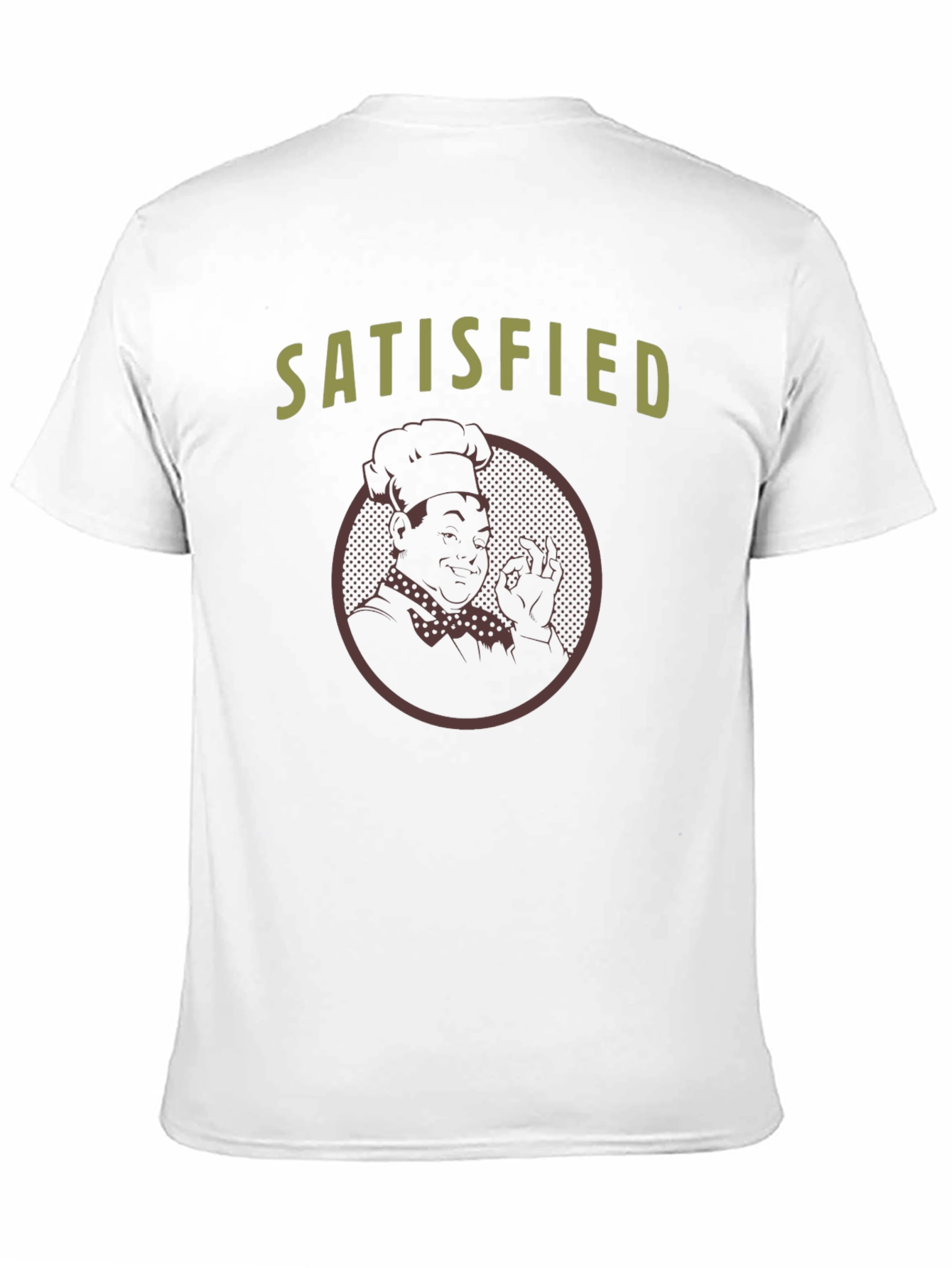 Satisfied Chef Graphic T-Shirt - Black