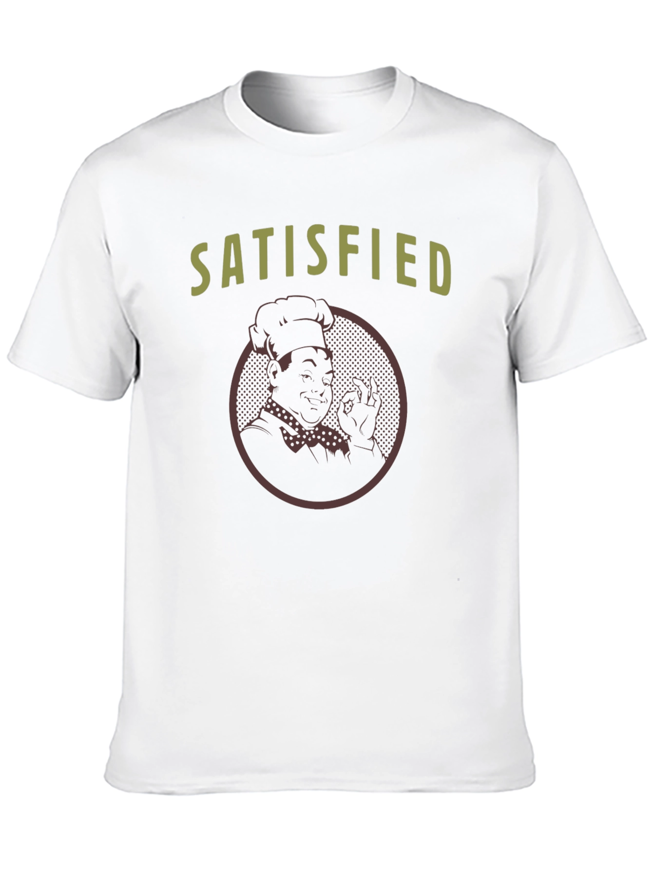 Satisfied Chef Graphic T-Shirt - Black