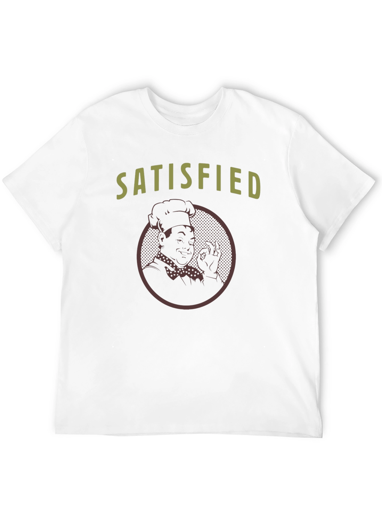 Satisfied Chef Graphic T-Shirt - Black
