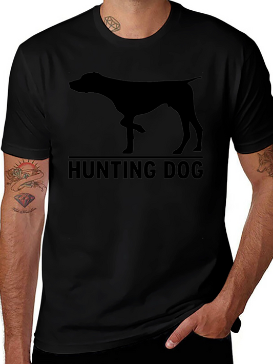 Hunting Dog Silhouette Graphic T-Shirt
