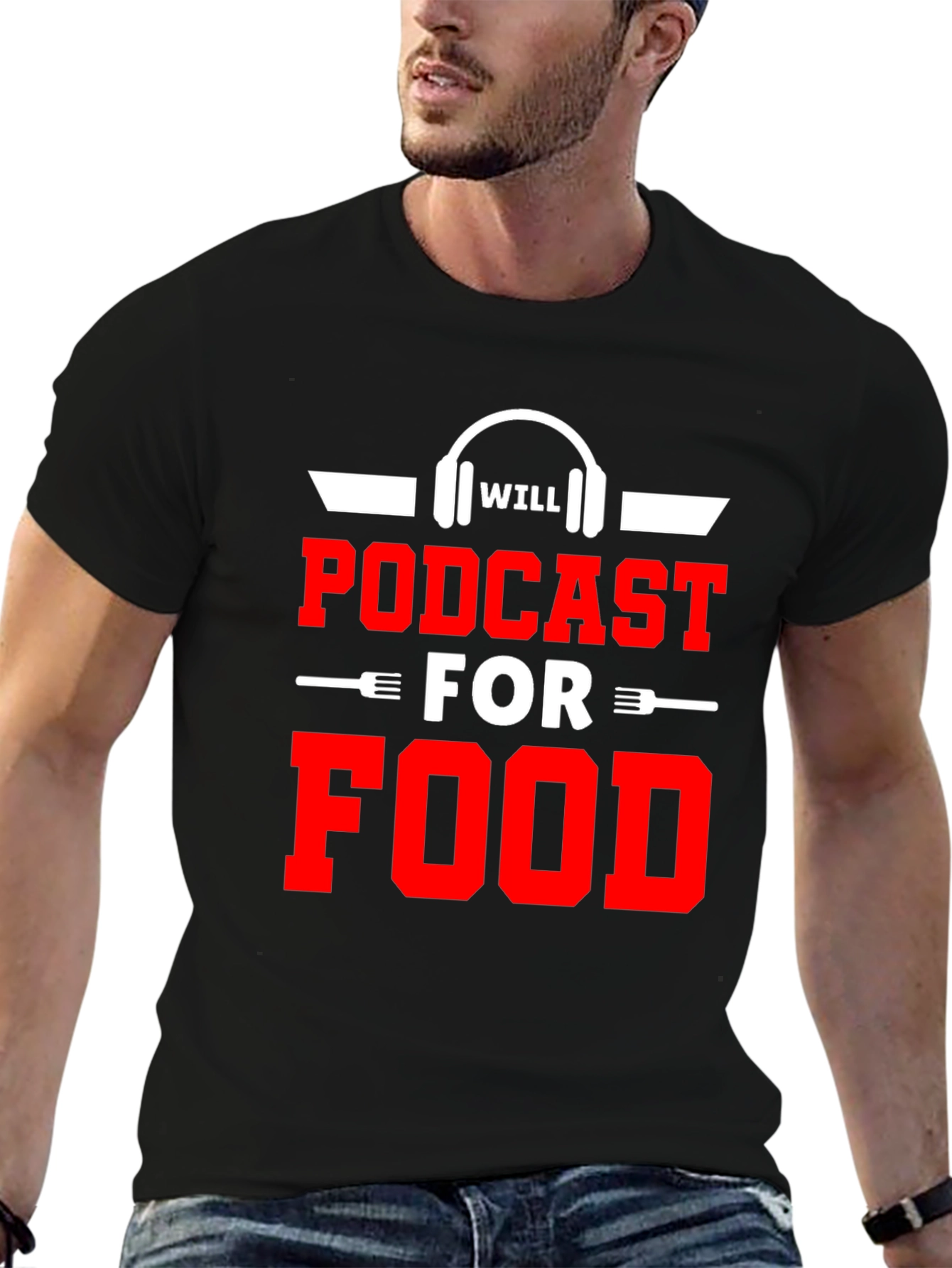 Podcast for Food Graphic T-Shirt