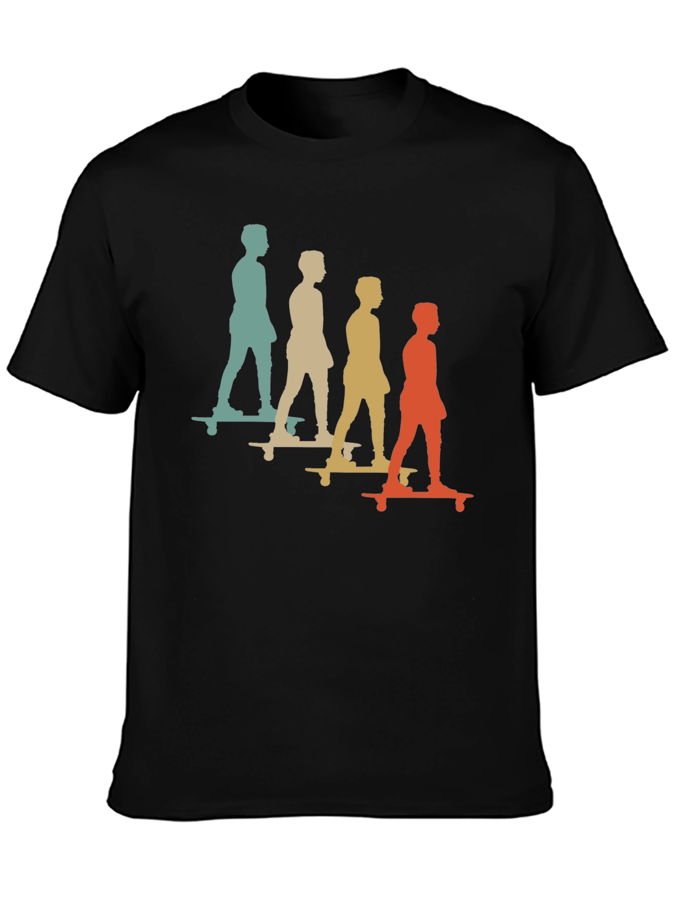 Retro Skateboarder Silhouette T-Shirt