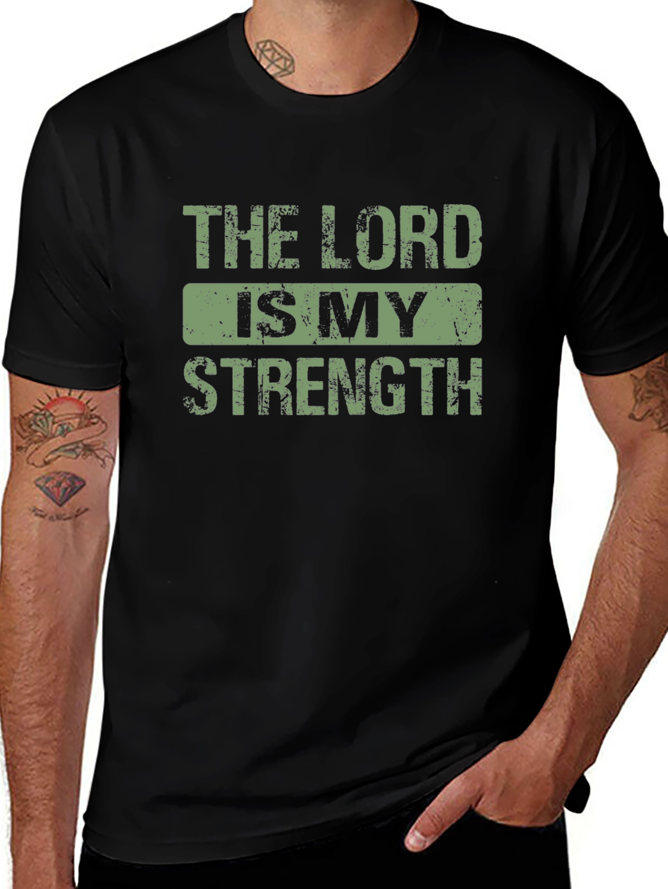 The Lord is My Strength Religious T-Shirt