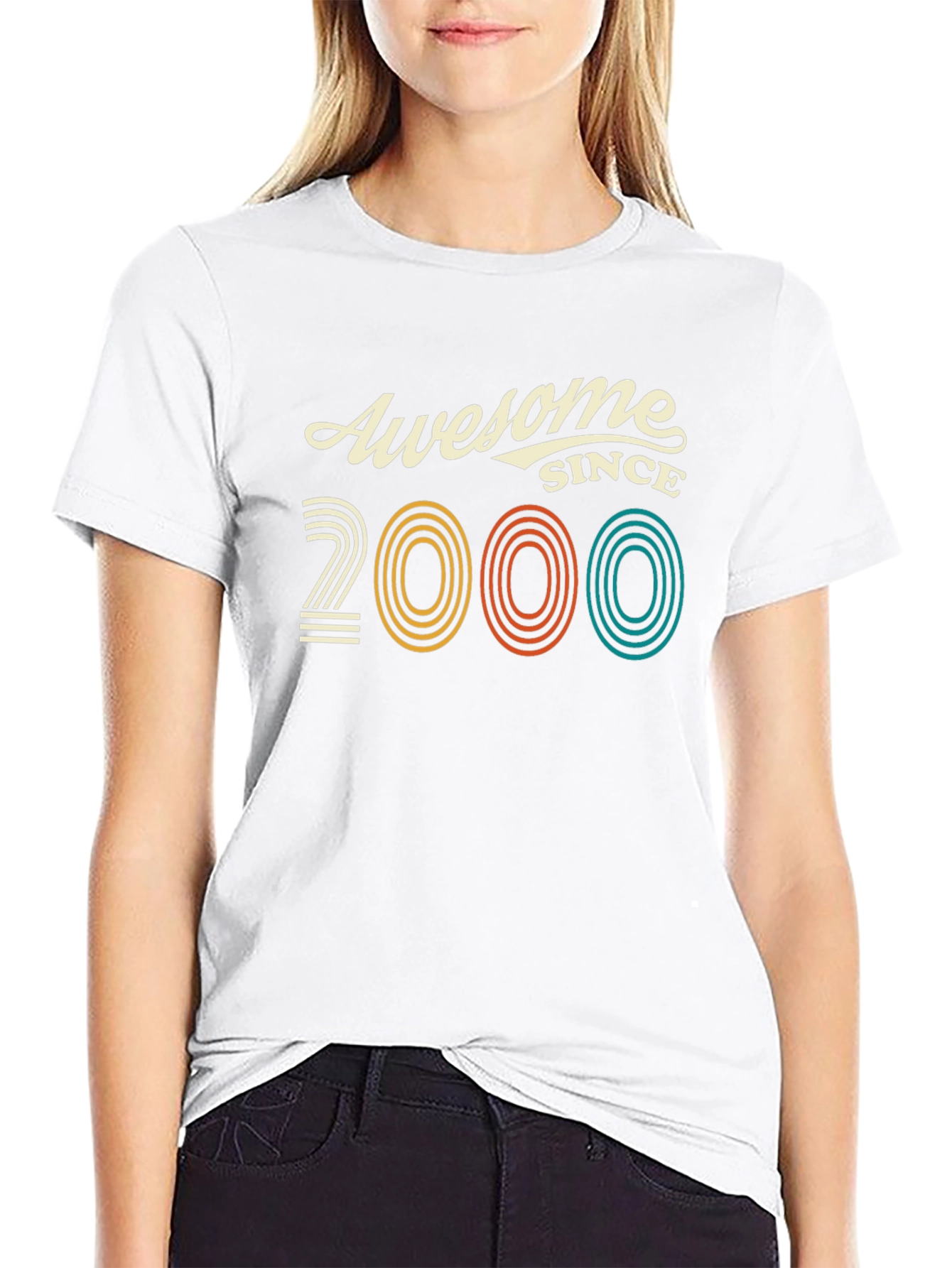 Awesome Since 2000 Black Graphic Tee