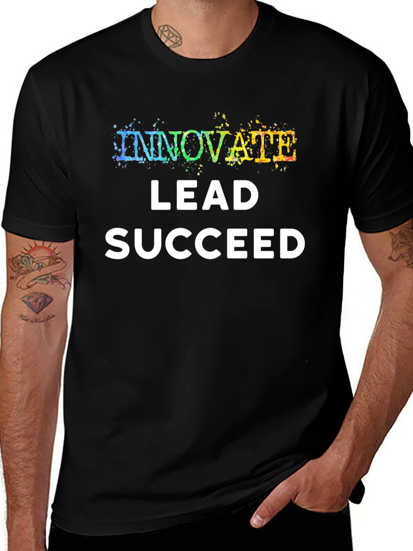Innovate Lead Succeed T-Shirt - Black