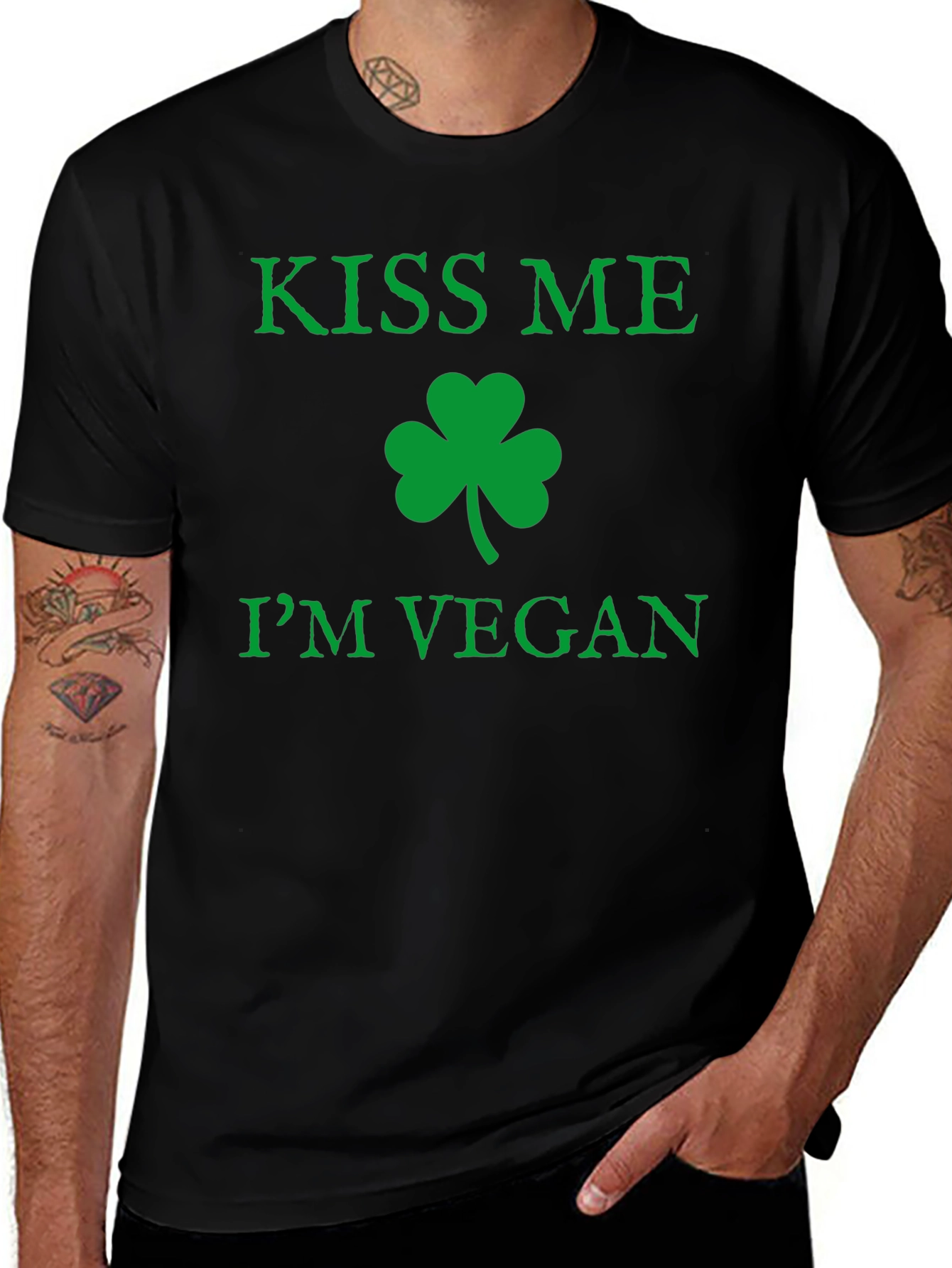 Kiss Me Im Vegan T-Shirt St. Patricks Day