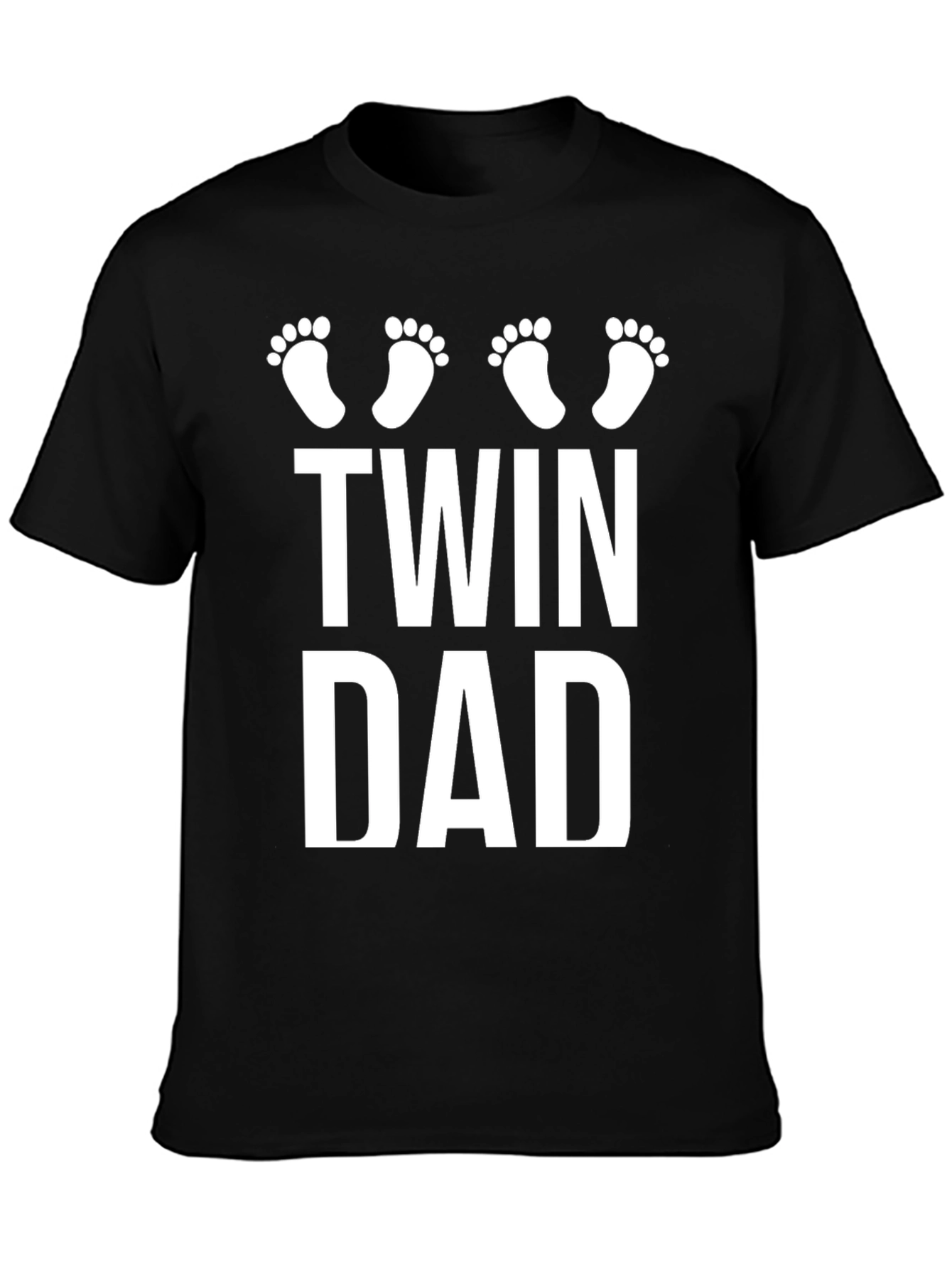 Twin Dad Black T-Shirt